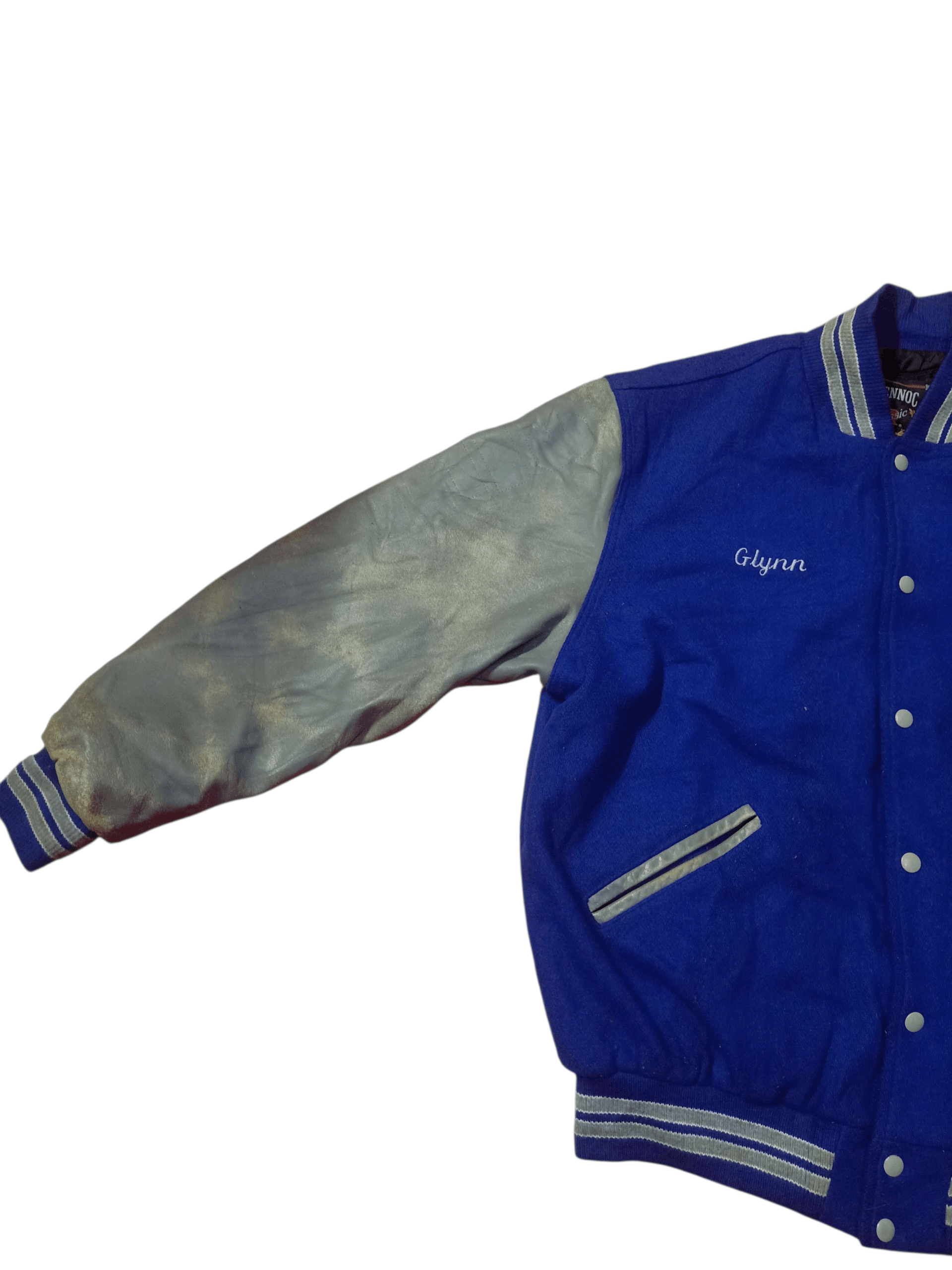 Rennoc 🌟Vintage Rennoc Varsity Jacket Leather 🌟 Size US L / EU 52-54 / 3 - 3 Thumbnail