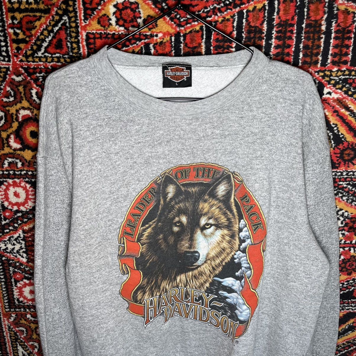Vintage Vintage 1991 Streetwear 3D Print Harley Davidson Sweatshirt Size US L / EU 52-54 / 3 - 3 Thumbnail
