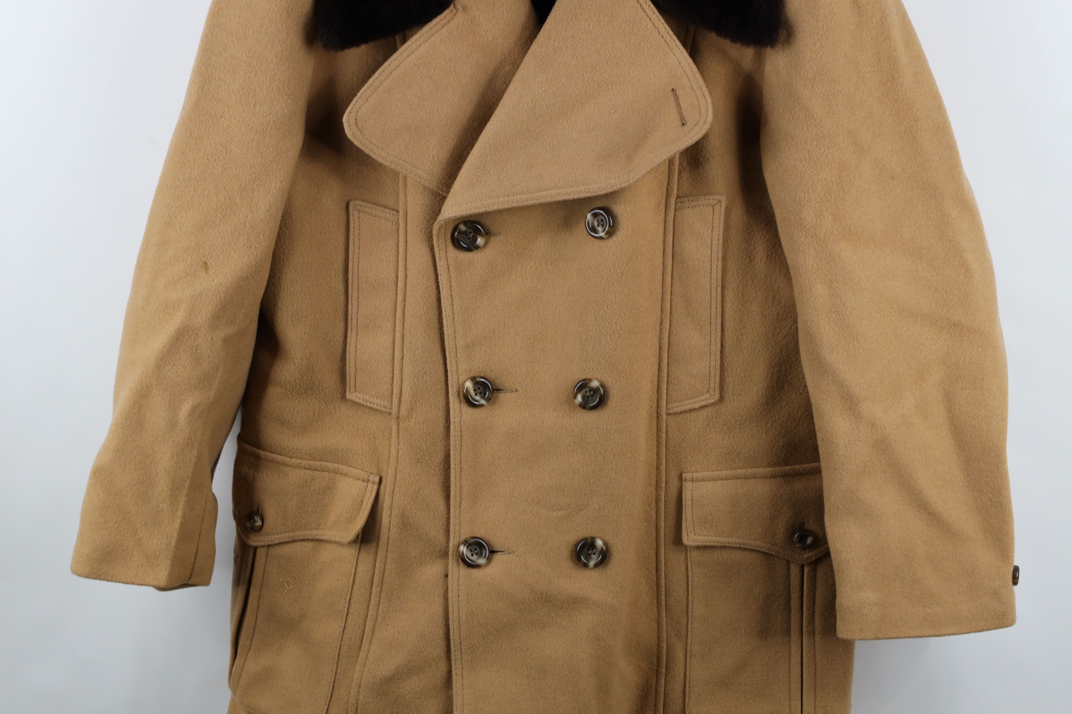 Vintage Vintage 60s 70s Streetwear Heavyweight Breasted Coat USA Size US L / EU 52-54 / 3 - 3 Thumbnail
