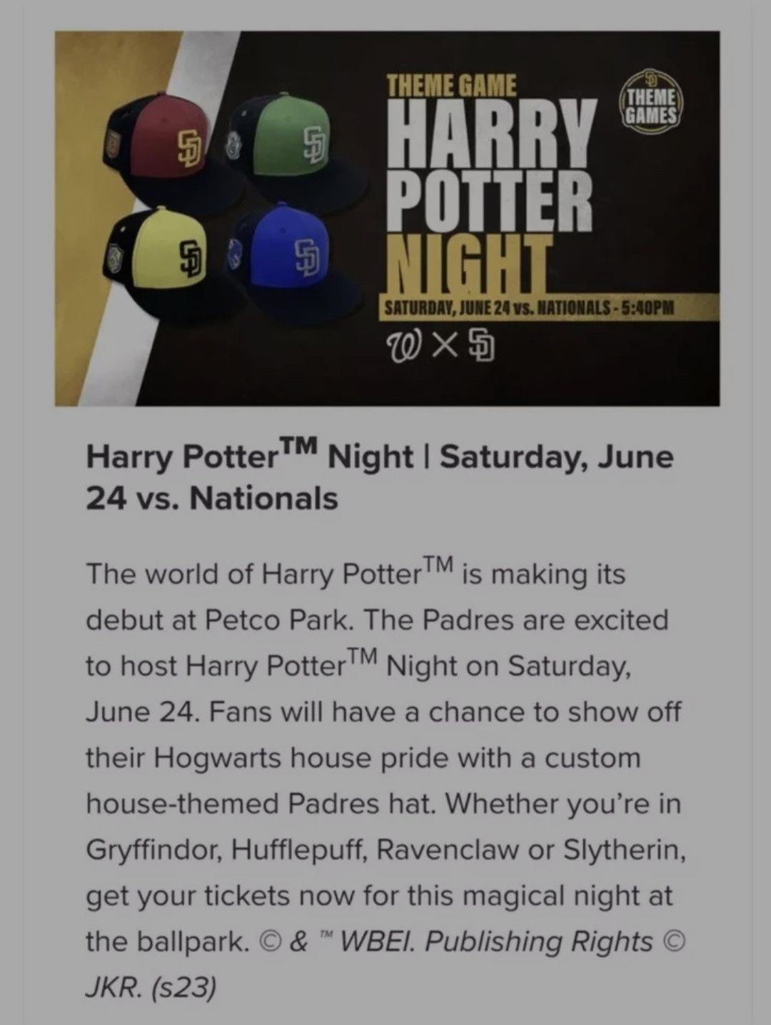 Other San Diego Padres Harry Potter Theme Hat 6/24/23 Slytherin Size ONE SIZE - 4 Thumbnail