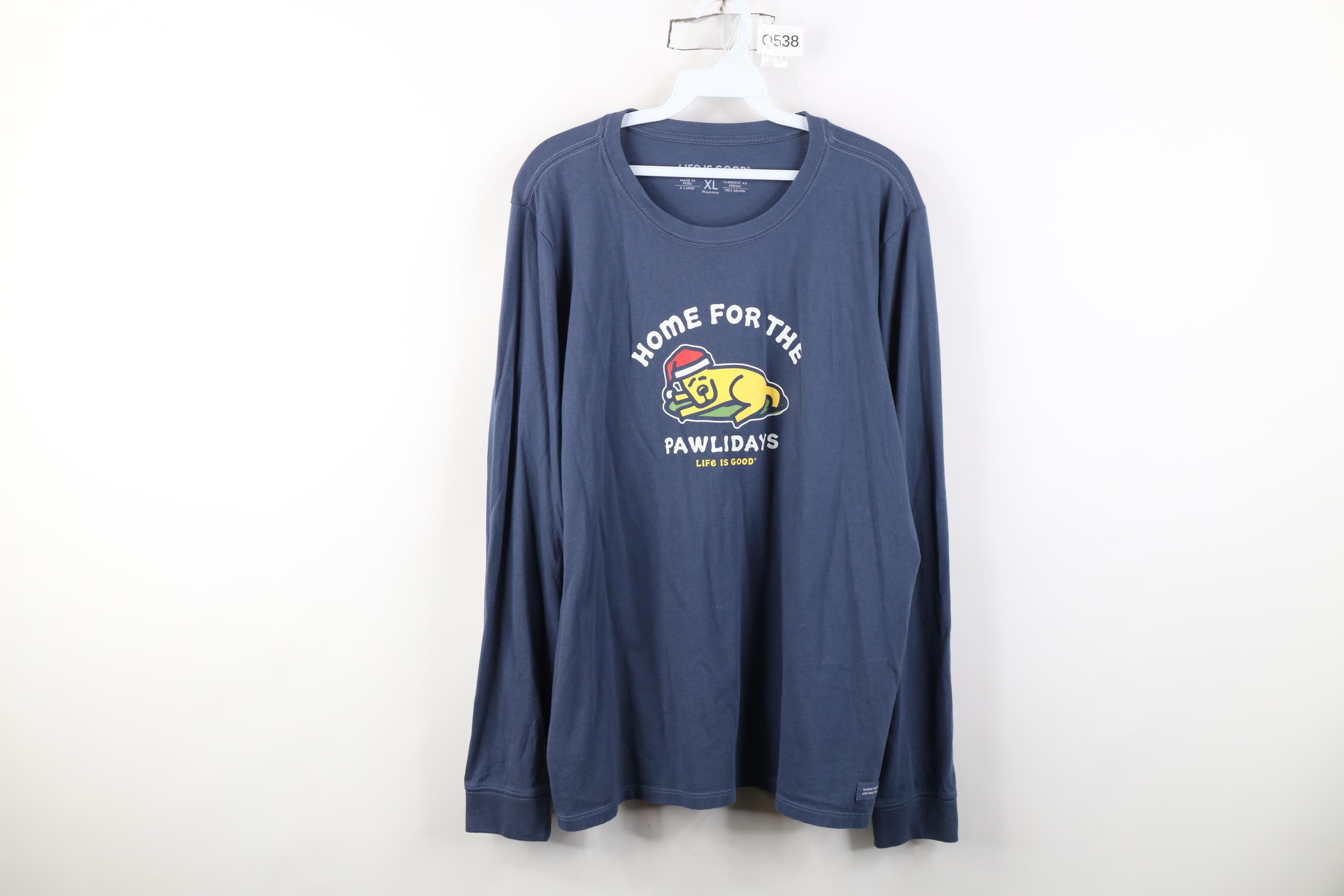 Life is Good Life Is Good Christmas Home for the Dog Long Sleeve T-Shirt Size XL / US 12-14 / IT 48-50 - 1 Thumbnail
