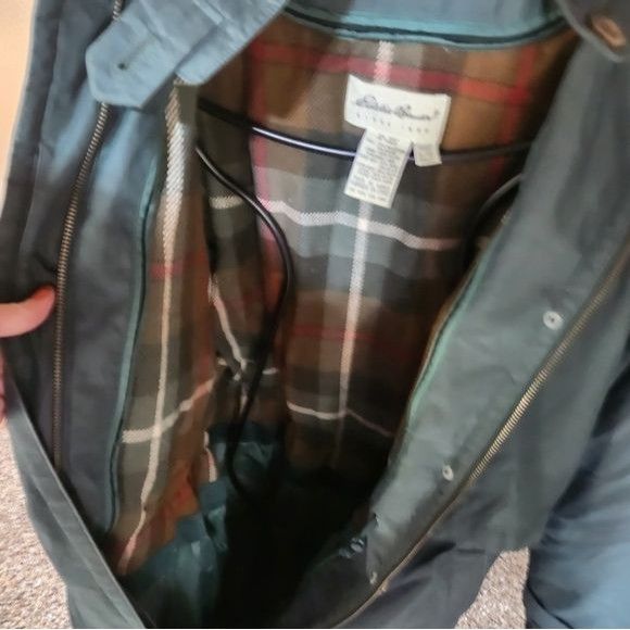 Eddie Bauer Eddie Bauer Long Zip Out Warm Wool Lining Hooded Teal Nylon Size L / US 10 / IT 46 - 3 Thumbnail