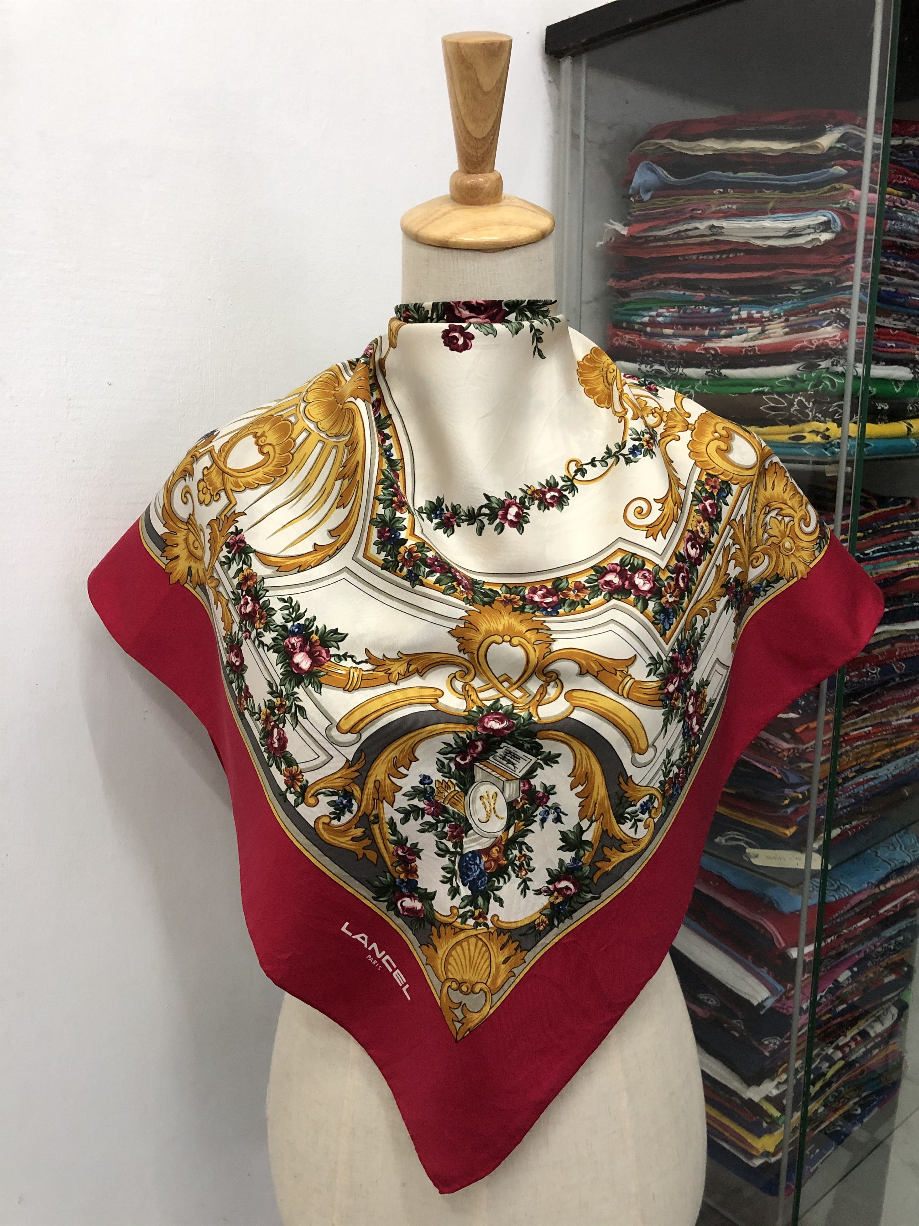 Lancel Vintage Lancel Silk Scarf Size ONE SIZE - 1 Thumbnail