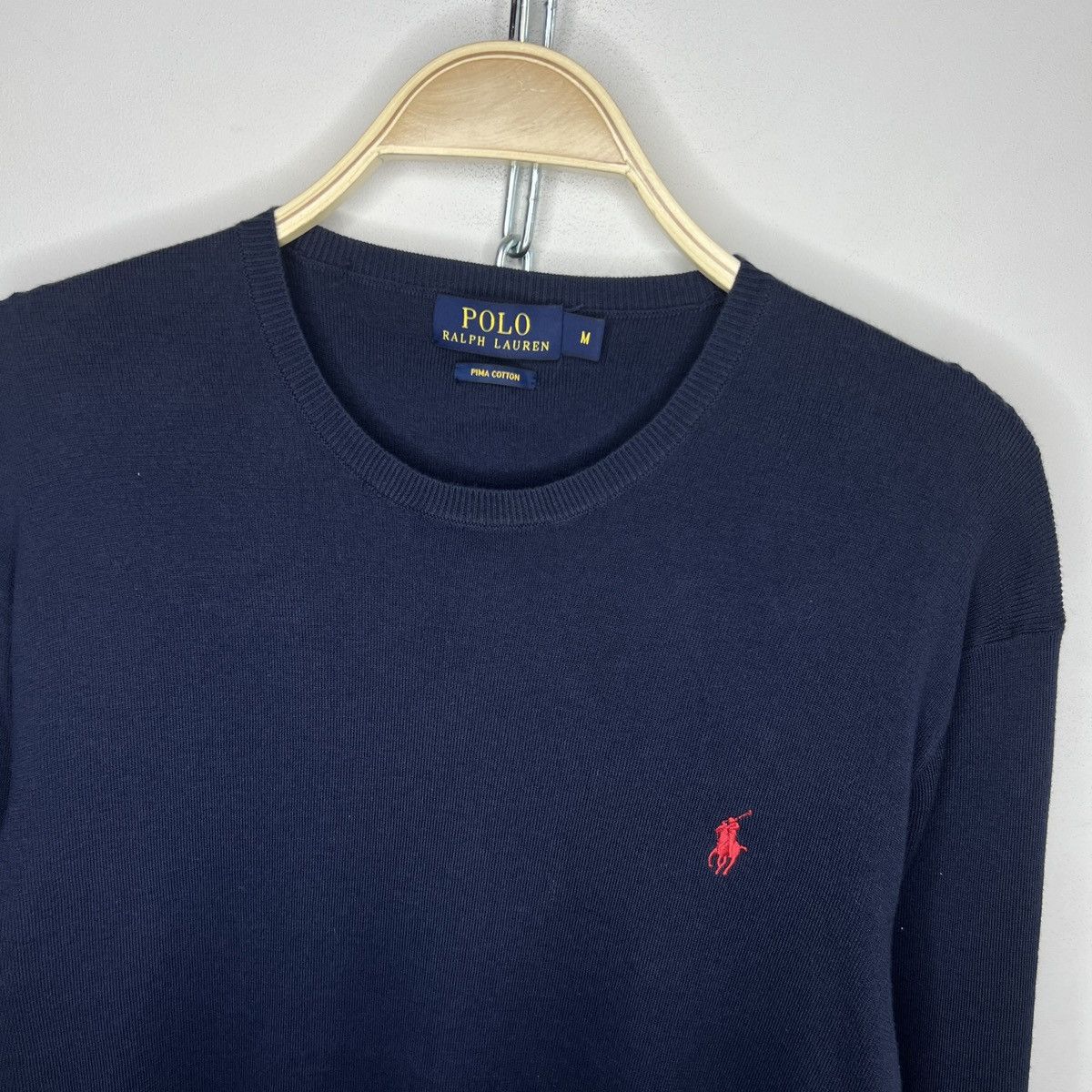 Polo Ralph Lauren × Vintage Vintage Polo Ralph Lauren Sweater Knitted Navy Blue Size US M / EU 48-50 / 2 - 4 Thumbnail
