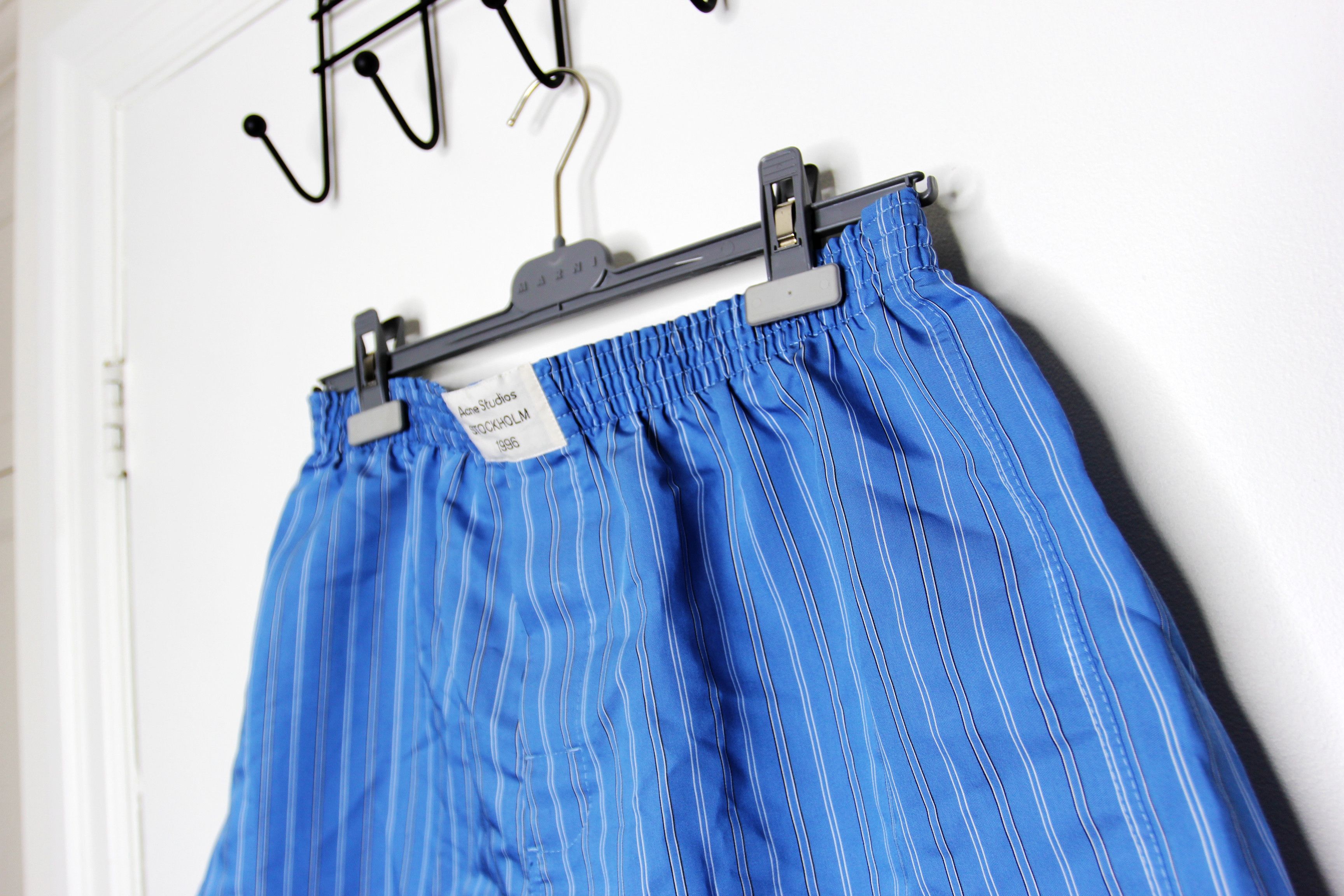 Acne Studios BNWT AW25 ACNE STUDIOS STRIPED COTTON SHORTS 48 Size US 32 / EU 48 - 4 Thumbnail