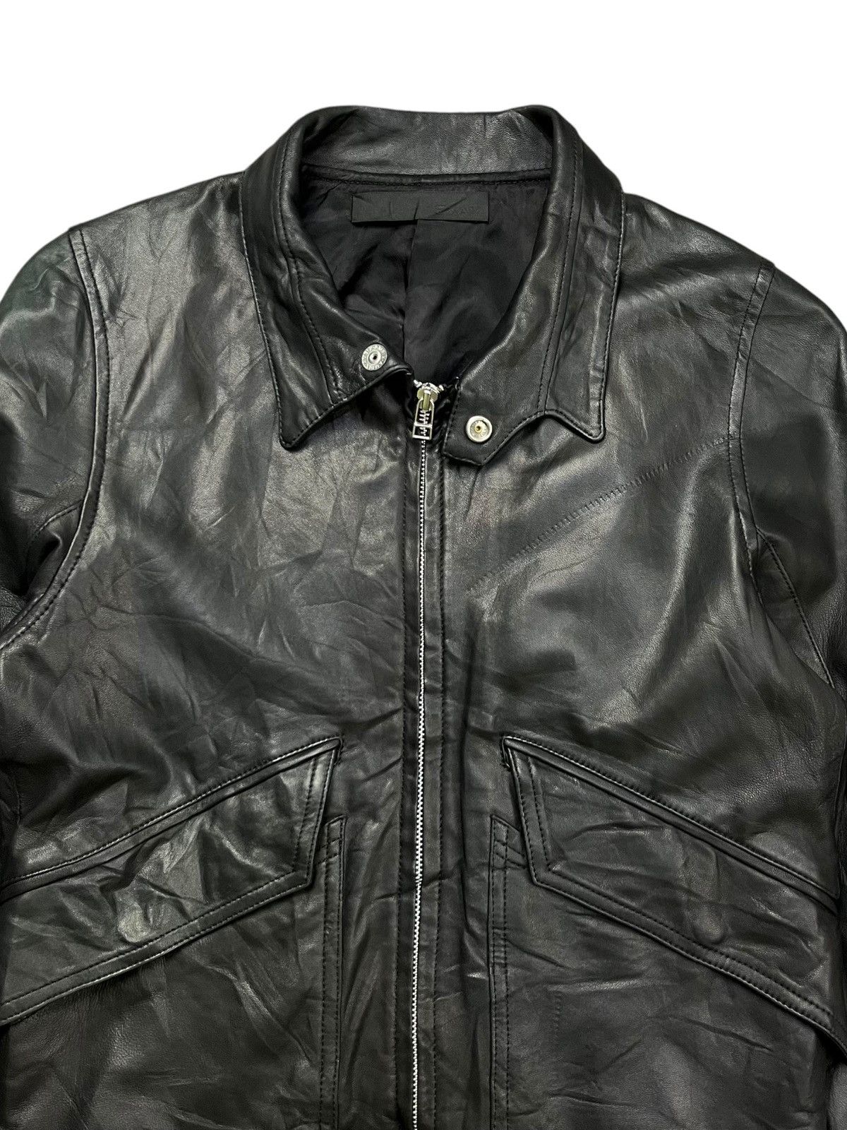 EKAM - Extra Long Sleeve Leather Jacket