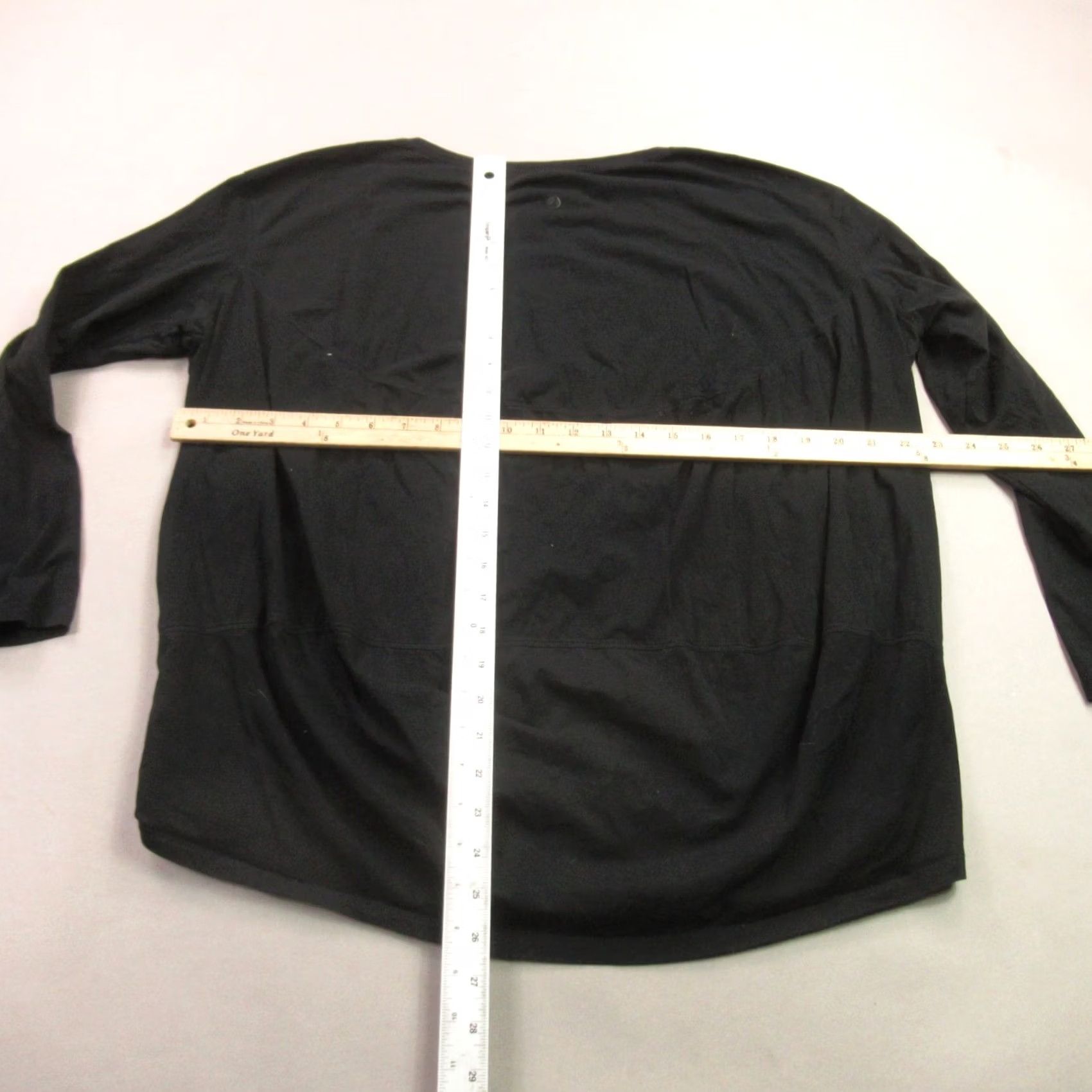 Vintage CRZ Yoga Shirt Womens Long Sleeve Crew Neck Black Outdoors Casual L XL Black Crew Neck T-Shirt Indoor Outdoor Size L / US 10 / IT 46 - 6 Thumbnail