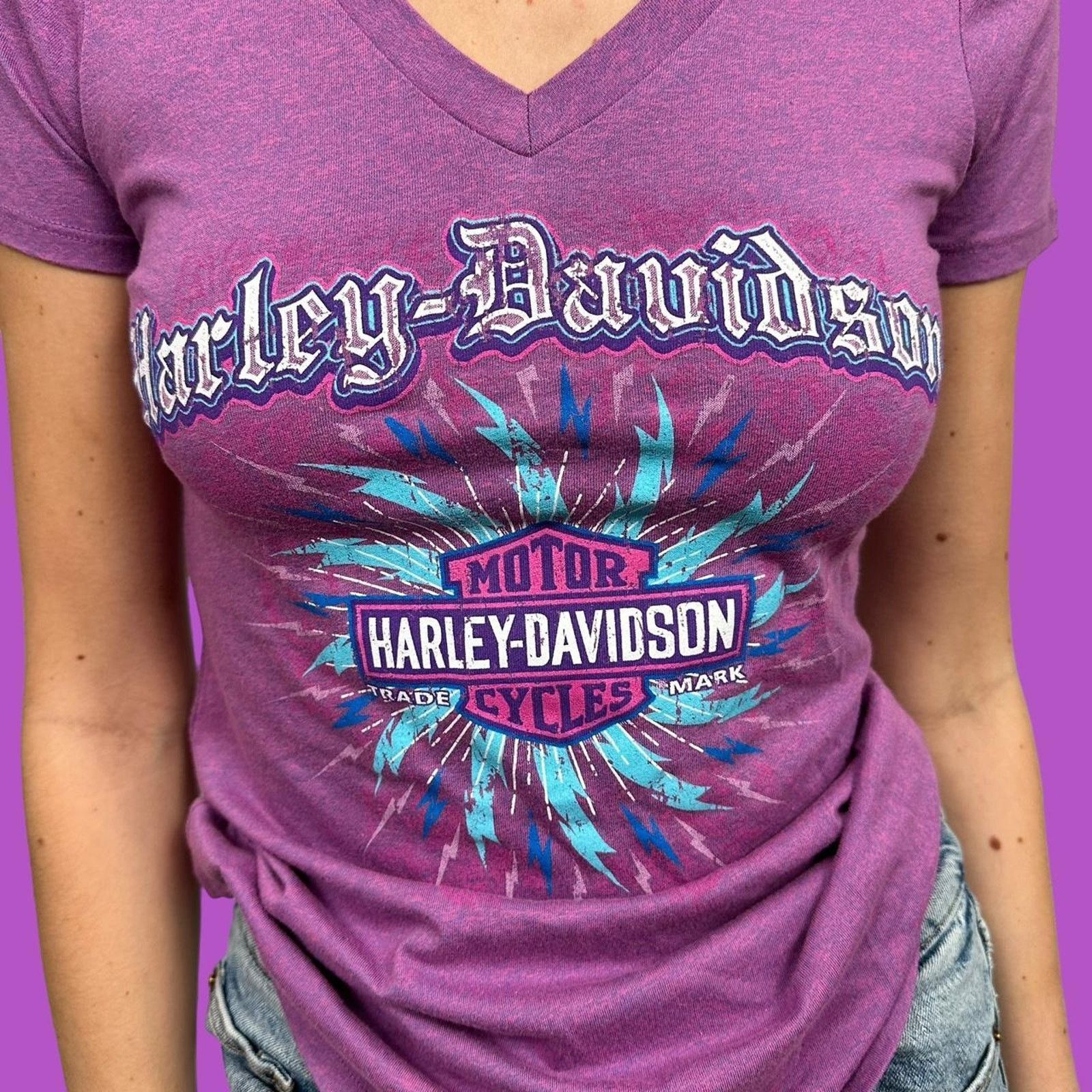 Harley Davidson Vintage womens harley davidson tee Size S / US 4 / IT 40 - 2 Thumbnail