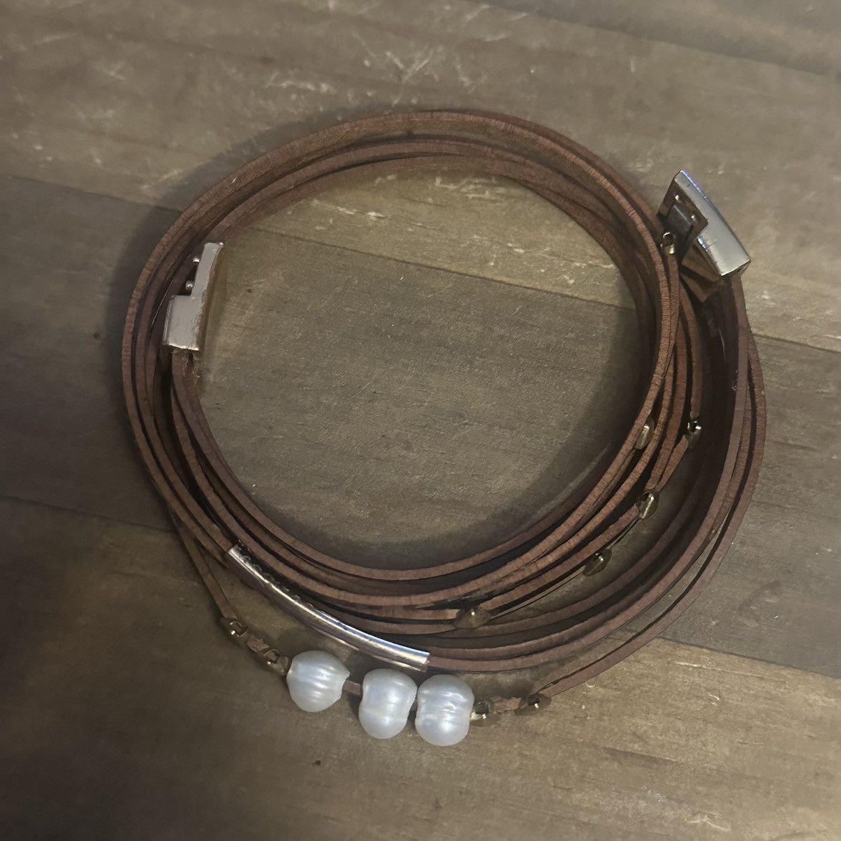 Other Multi strand layered leather bracelet Size ONE SIZE - 2 Thumbnail