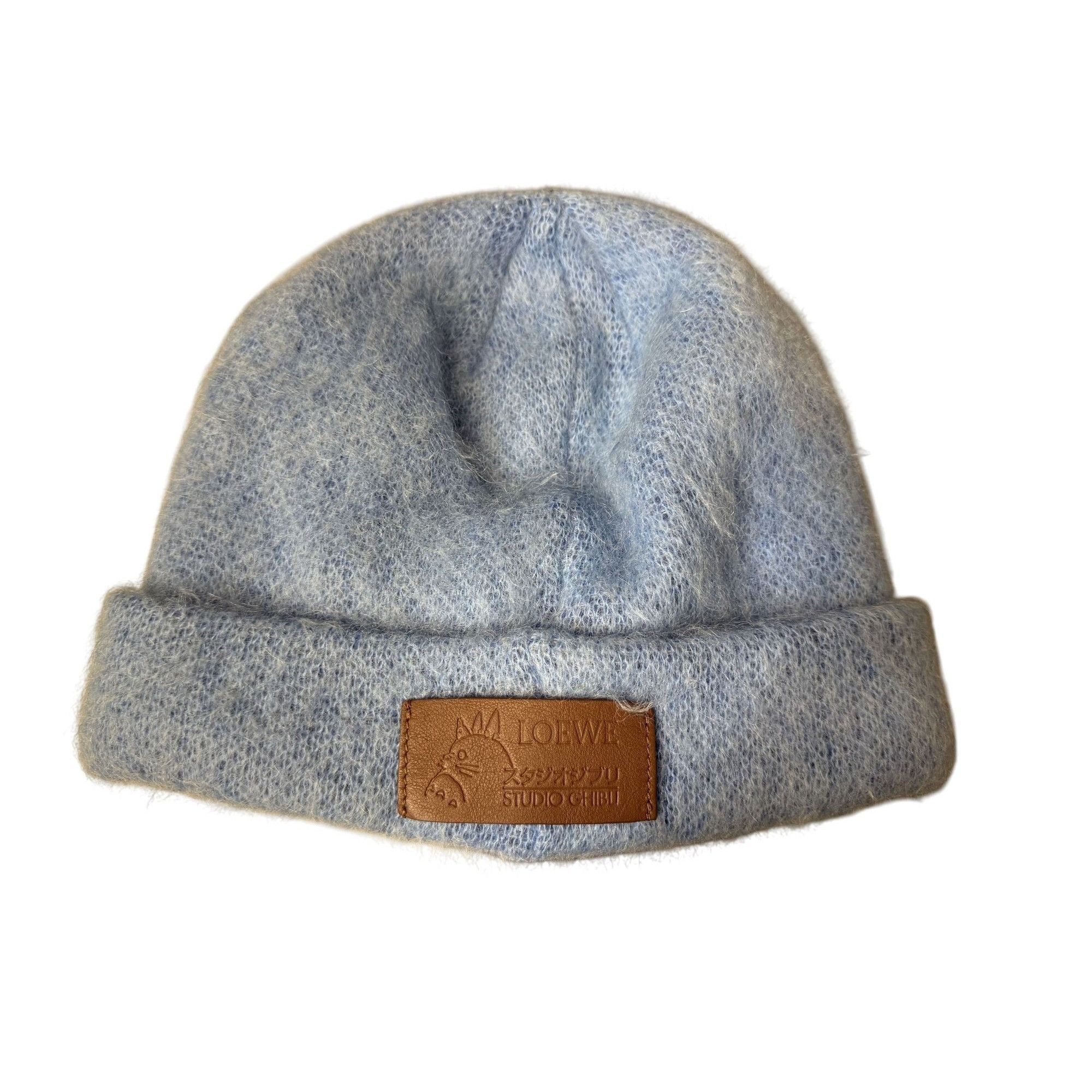 Loewe Loewe X Studio Ghibli Totoro Beanie Hat Blue Camouflage Eyes Size ONE SIZE - 2 Thumbnail