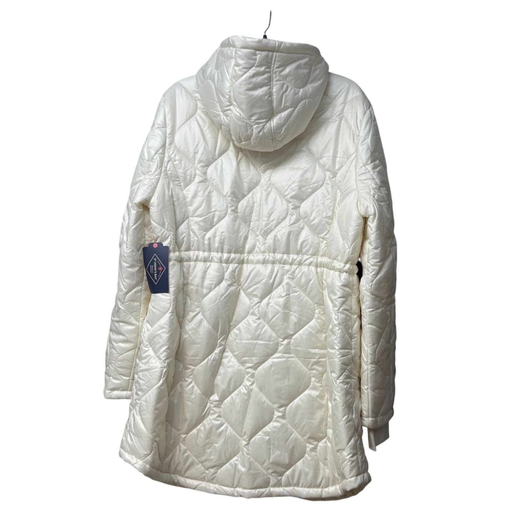 Other St. John's Bay Hooded Midweight Puffer Jacket, Ivory, Sz. XL Size XL / US 12-14 / IT 48-50 - 6 Thumbnail