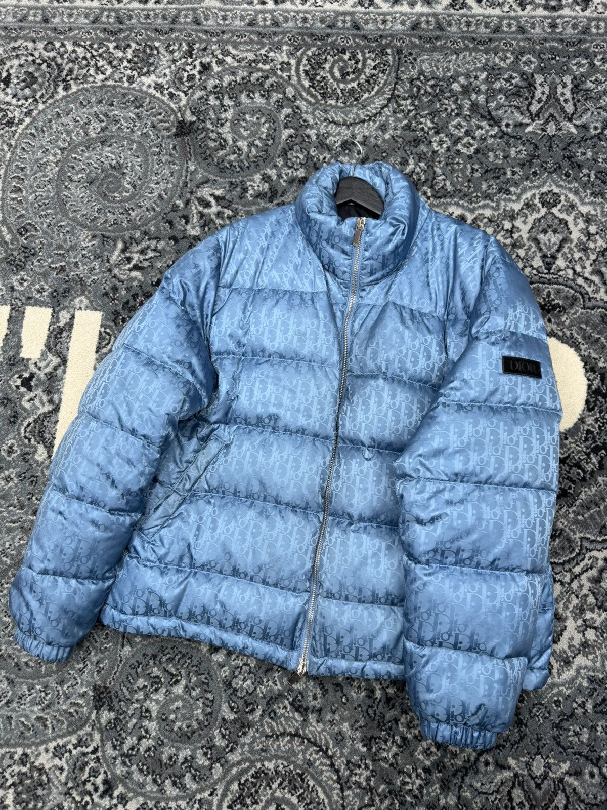 Dior Dior oblique puffer jacket blue Size US XXL / EU 58 / 5 - 5 Thumbnail