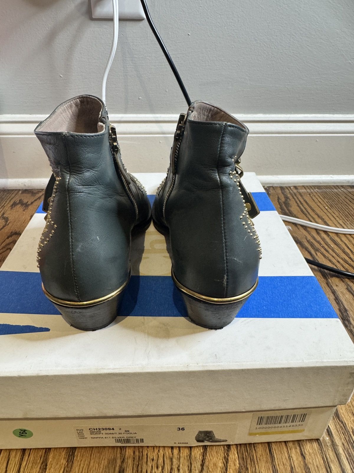 Chloe Gray leather printed boot Size US 6 / IT 36 - 6 Thumbnail