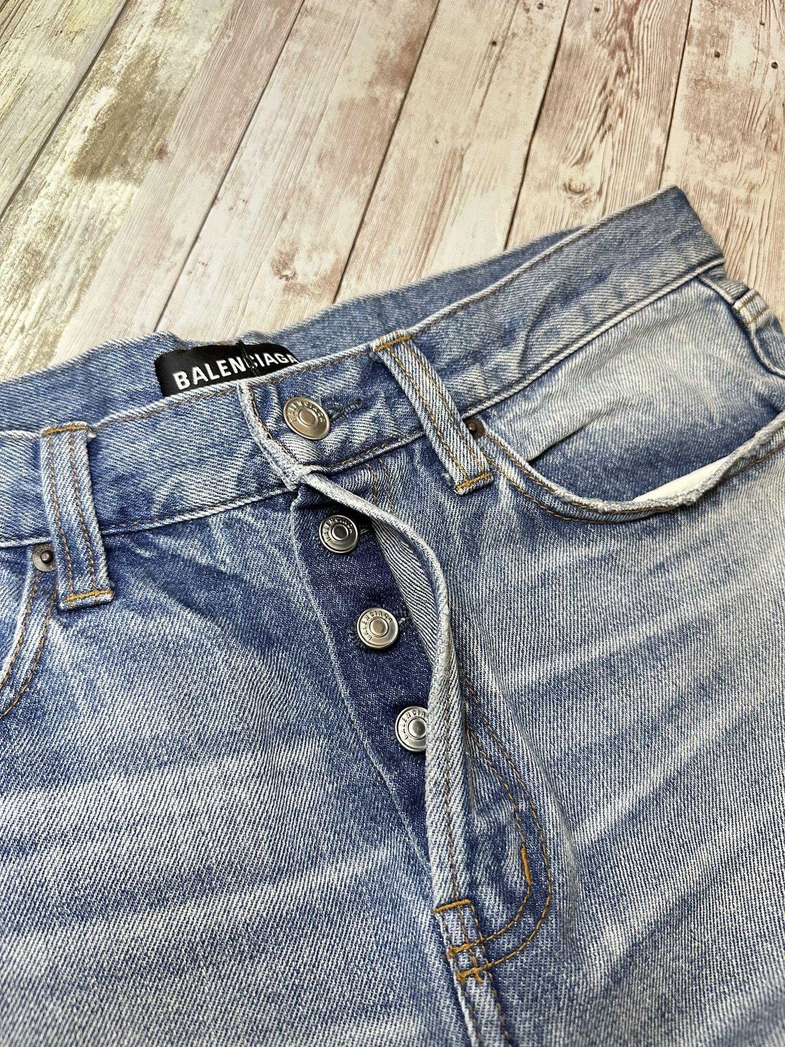 Balenciaga SS18 80'S Dirt Denim Size US 30 / EU 46 - 4 Thumbnail