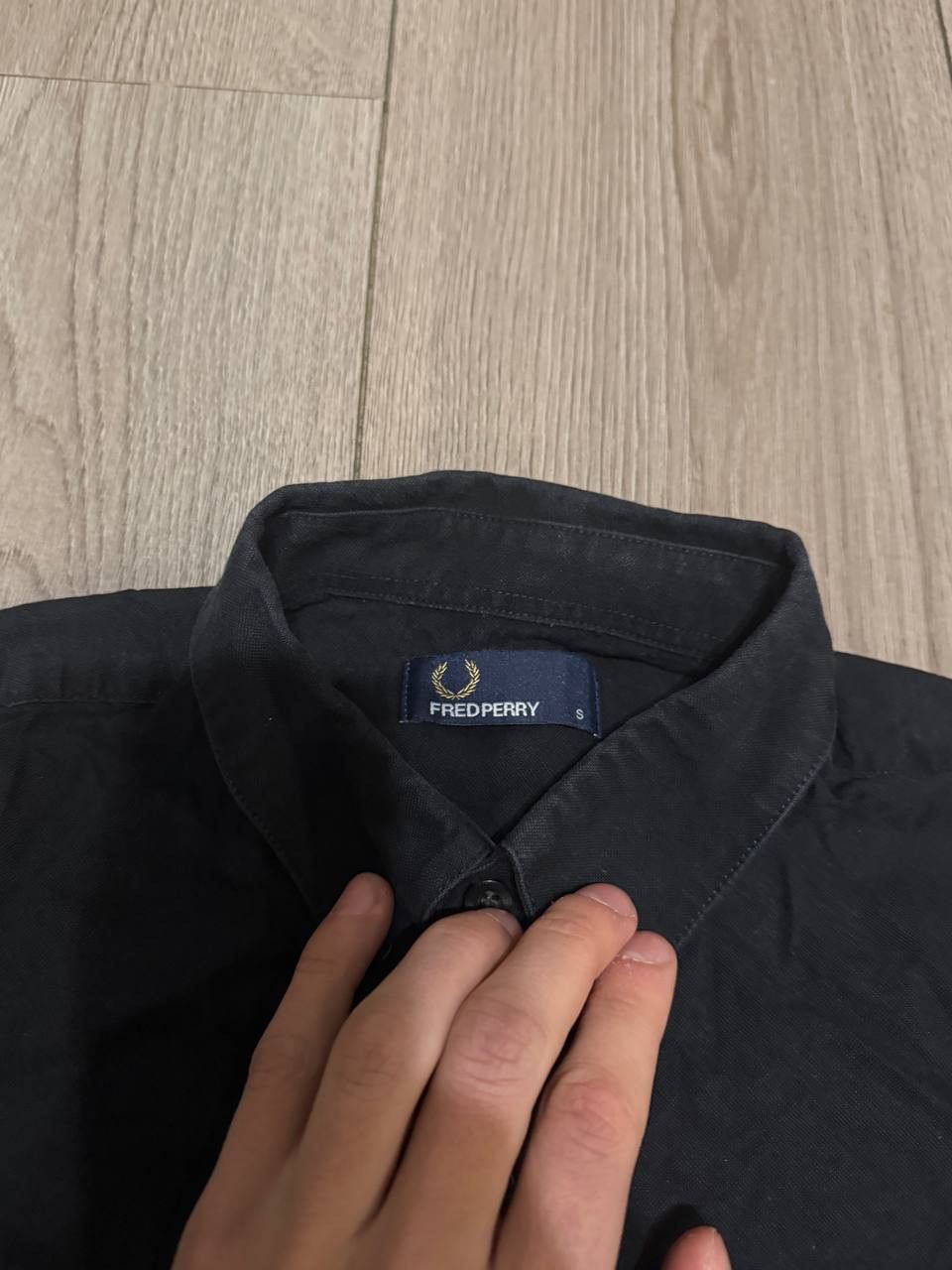 Fred Perry Fred Perry Button Shirt mens Long Sleeve Black Small Regular Size US S / EU 44-46 / 1 - 4 Thumbnail