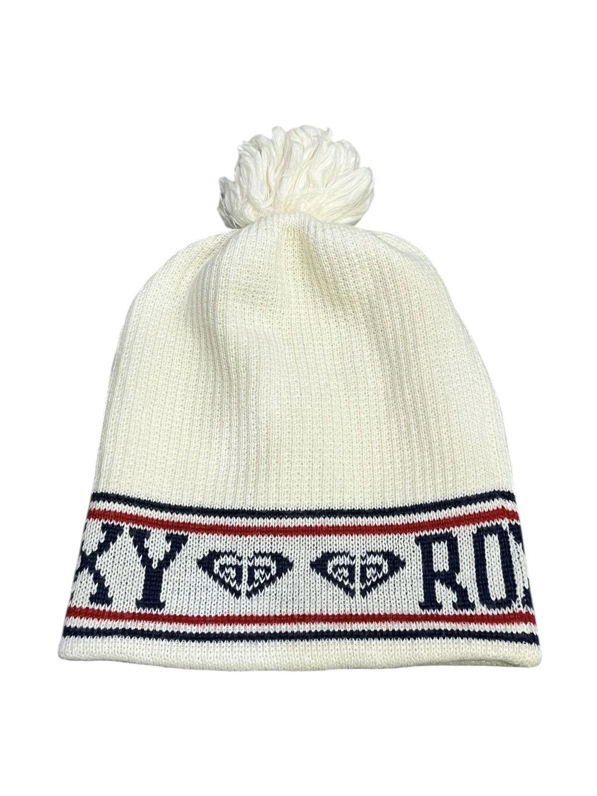 Quiksilver Vintage ROXY Unisex Beanie Hat Made in Japan Pom Knit Size ONE SIZE - 4 Thumbnail