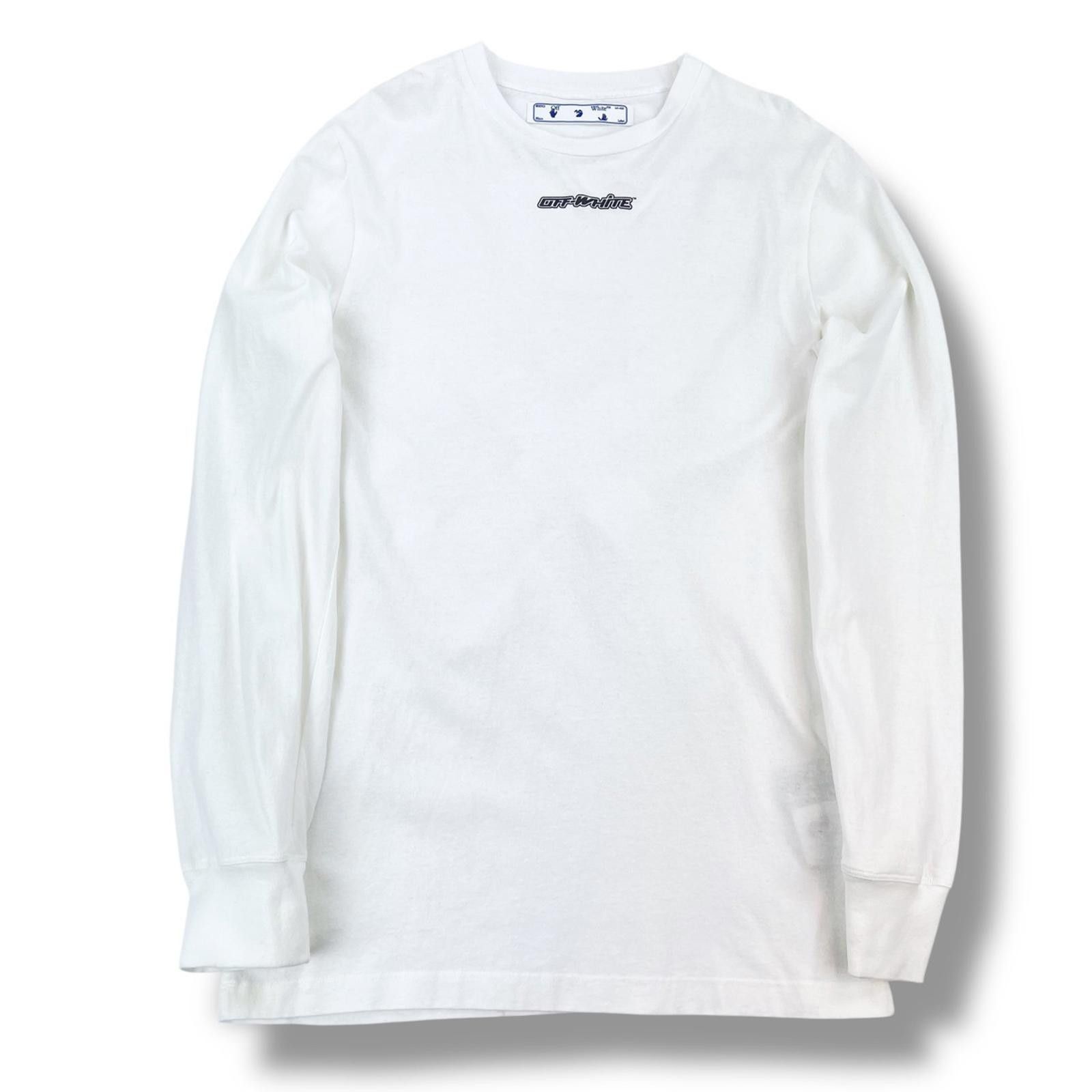 Off-White Off-White Pink Marker Arrows White Long Sleeve T Shirt Size US S / EU 44-46 / 1 - 2 Thumbnail