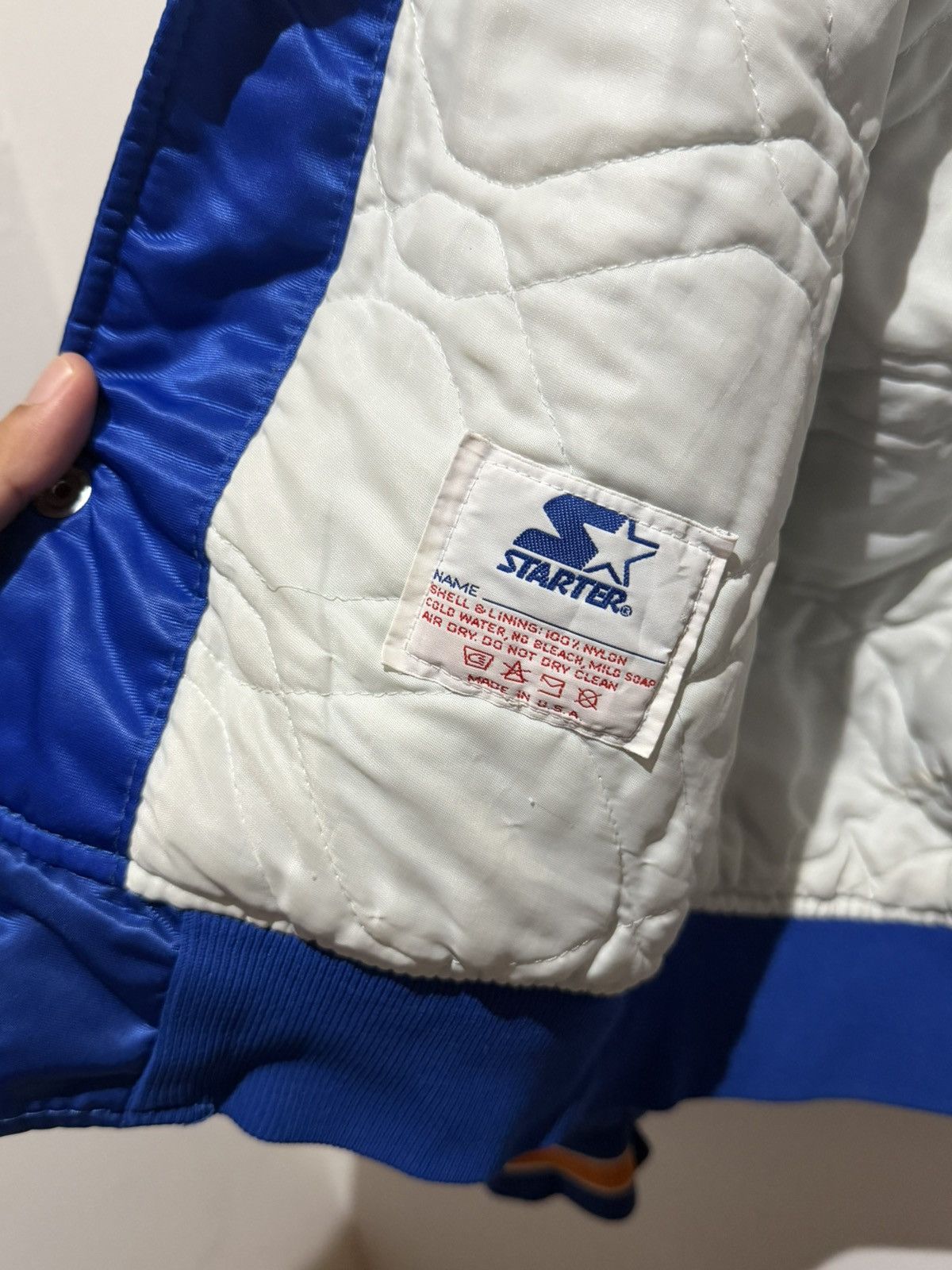Starter Vintage 80s Starter Mets satin bomber jacket Size US M / EU 48-50 / 2 - 12 Thumbnail