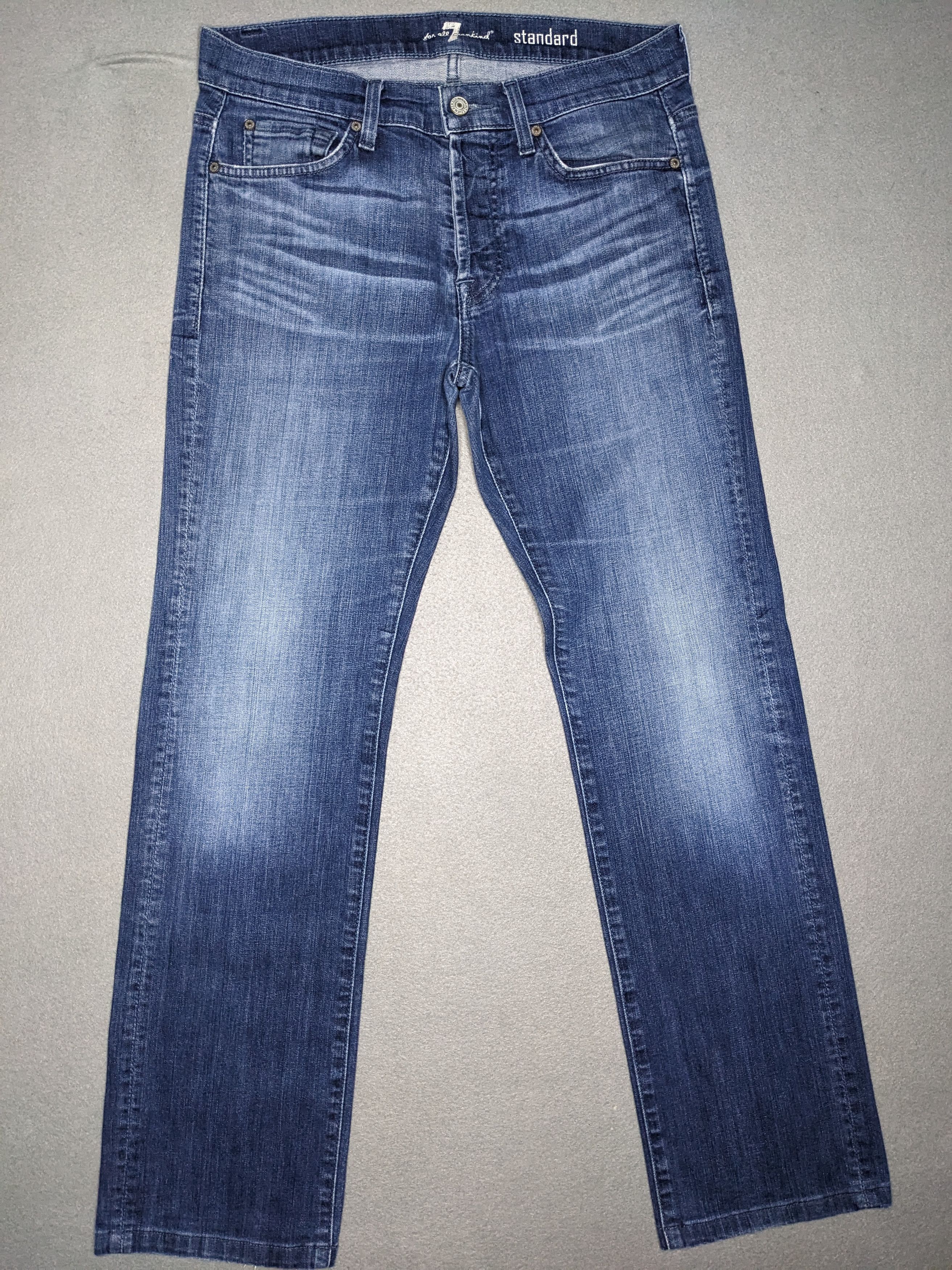 7 For All Mankind 7 For All Mankind Standard Jeans 32x31 Denim Button Fly Y2K Size US 32 / EU 48 - 1 Thumbnail