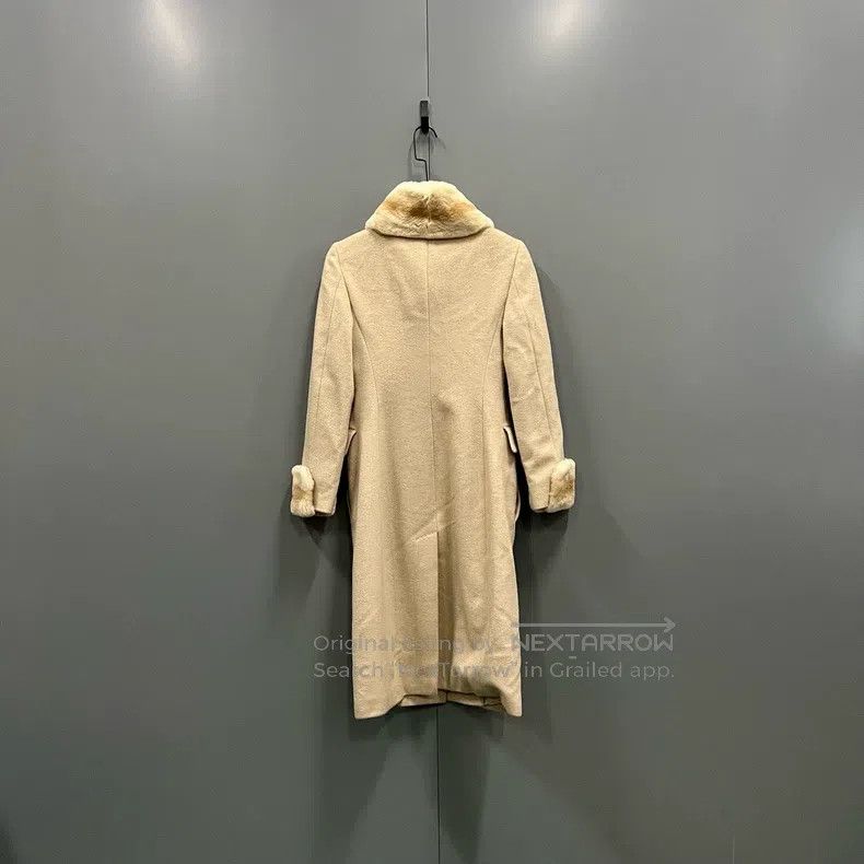 Max Mara Max Mara Fur Collar Long Coat Size XXS / US 00 / IT 34 - 2 Thumbnail