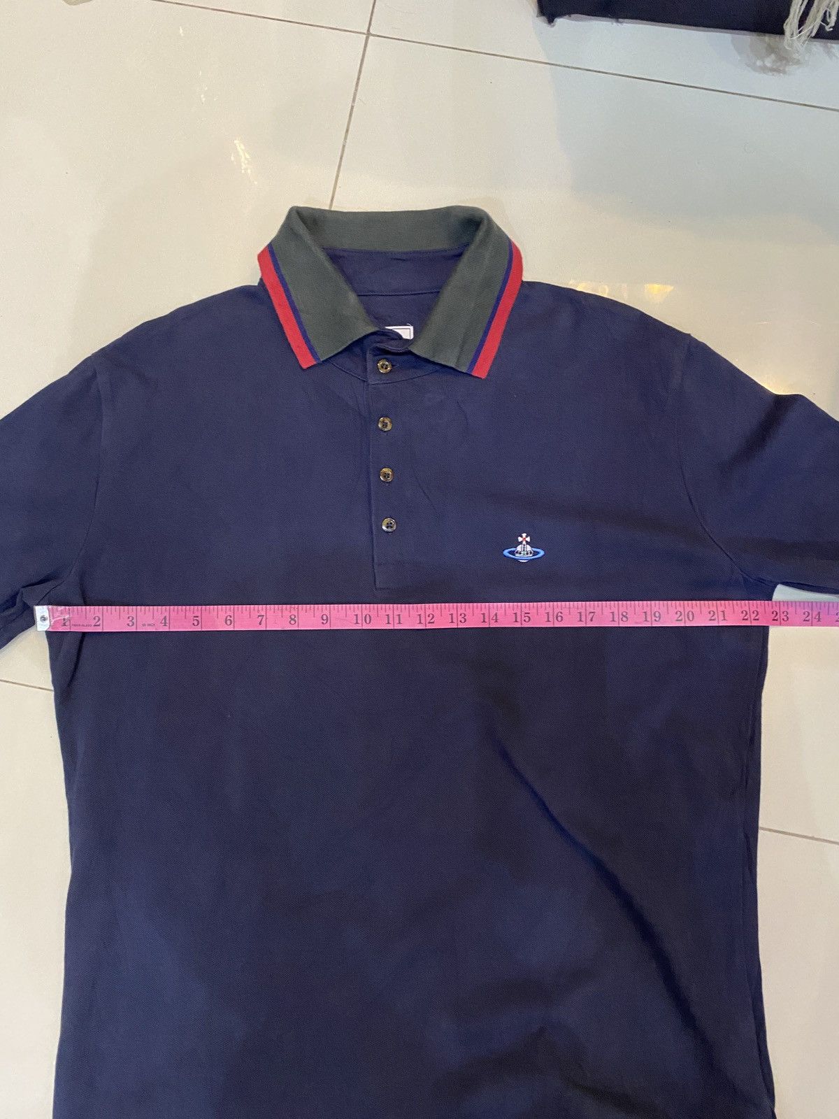 Vivienne Westwood Vivienne Westwood Polo Shirt Navy. Gucci style collar Size US XXL / EU 58 / 5 - 7 Thumbnail