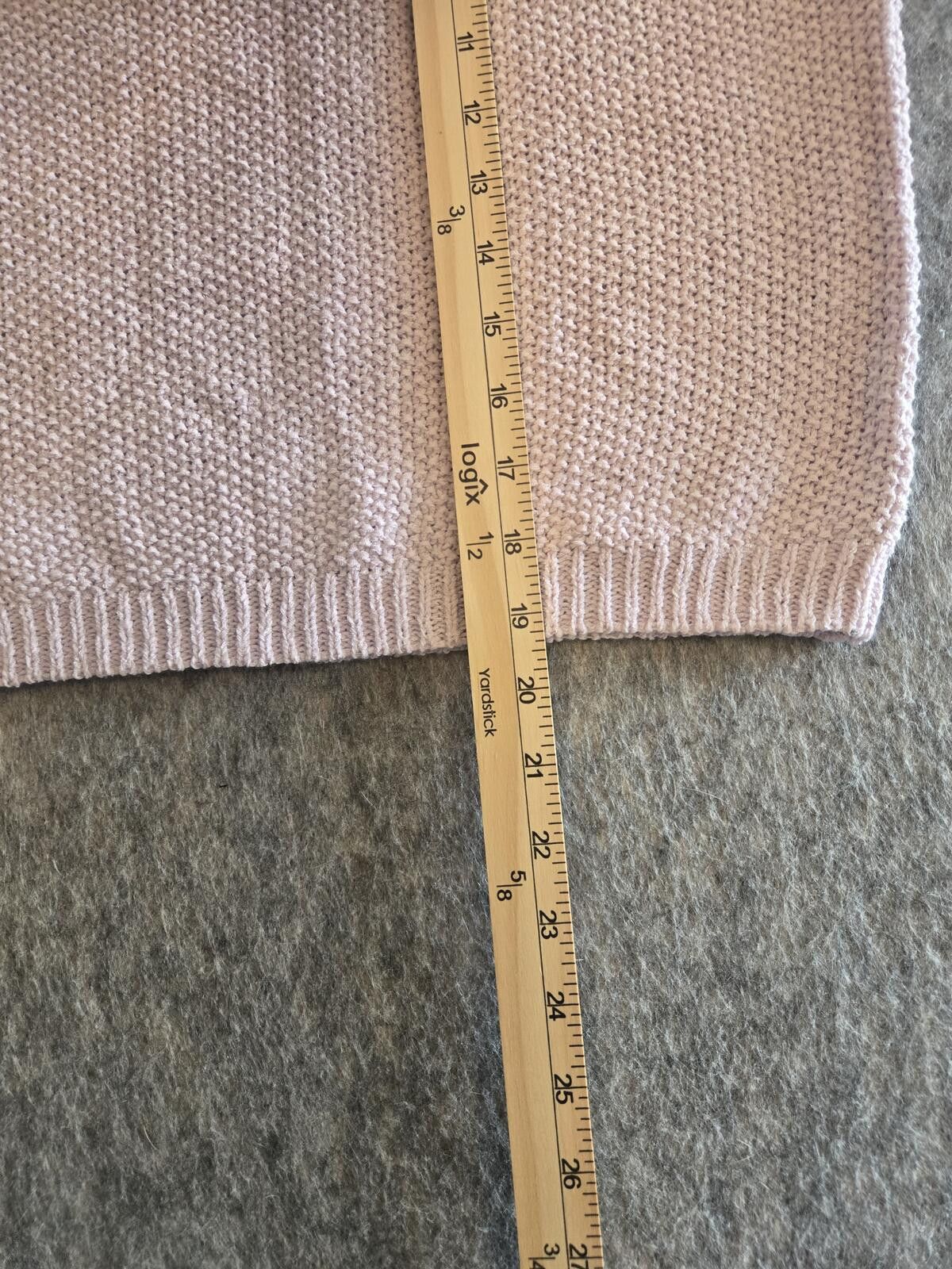 Other Short Sleeve Knit Sweater Top Lilac Sz L Pastel CottageCore Size L / US 10 / IT 46 - 5 Thumbnail