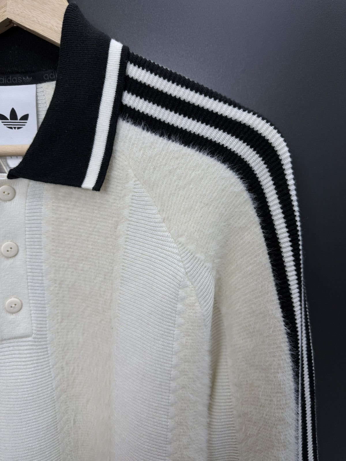 Adidas Adidas Premium Knitted Blokecore Jersey Cream White Size S Size US S / EU 44-46 / 1 - 5 Thumbnail