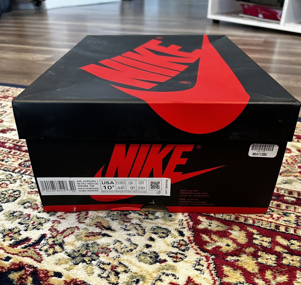 Jordan Brand Air Jordan 1 High OG Dark Mocha Size US 10.5 / EU 43-44 - 2 Thumbnail