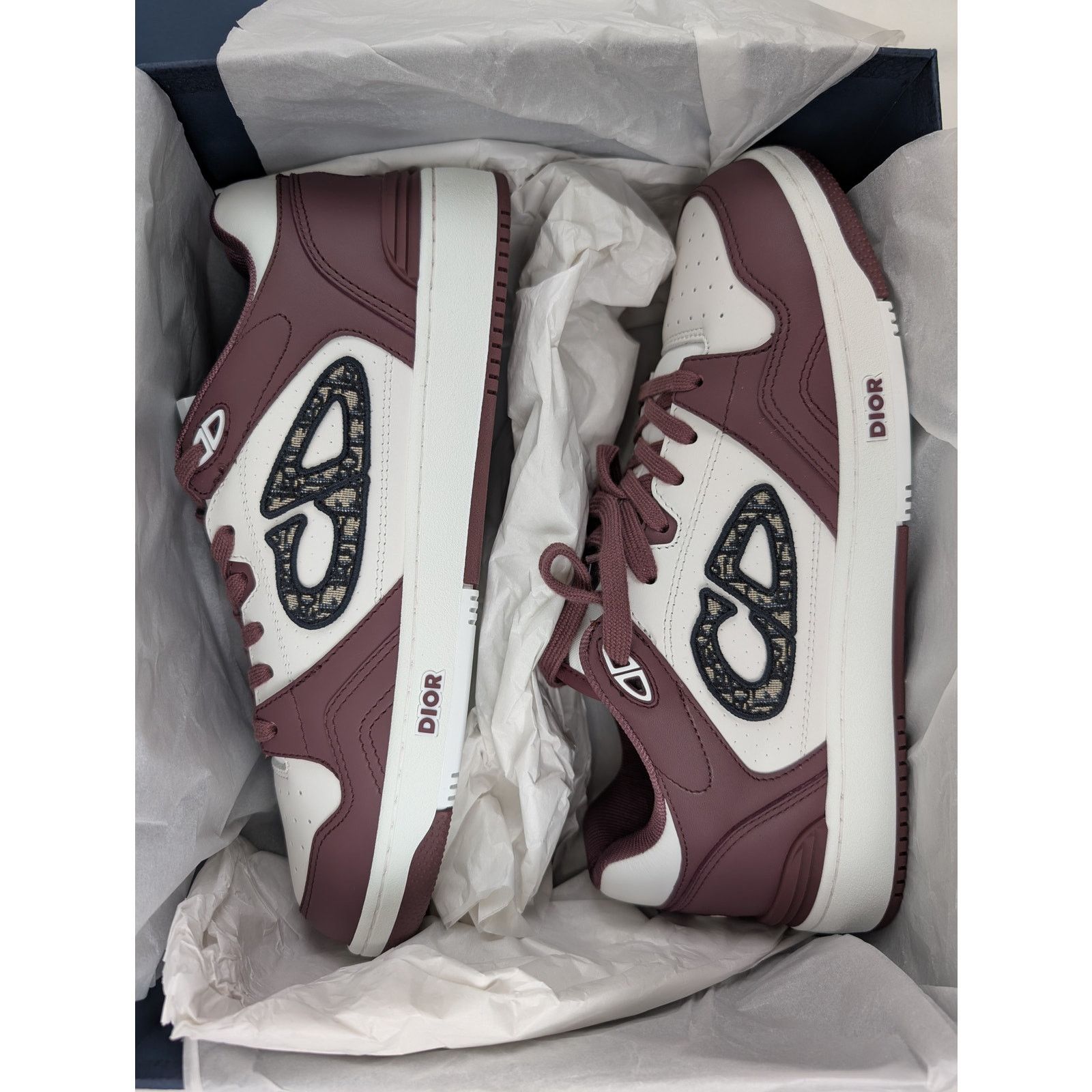 Dior o1rshd1 Q:2 / M-B57 LT Calf Sneakers in Bordeaux Size US 11 / EU 44 - 18 Thumbnail