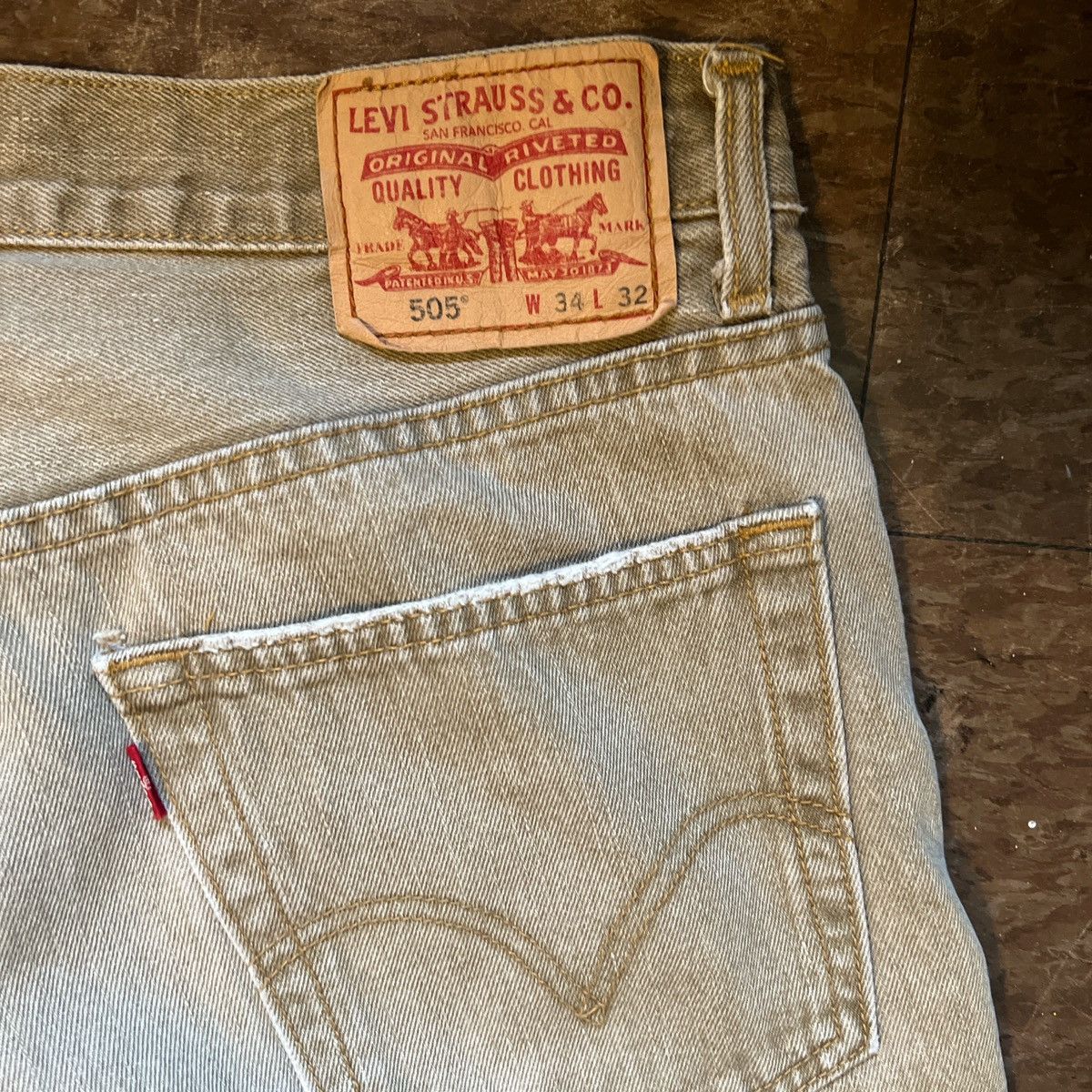 Levi's Vintage Tan Washes Levi’s 505 Size US 33 - 7 Thumbnail