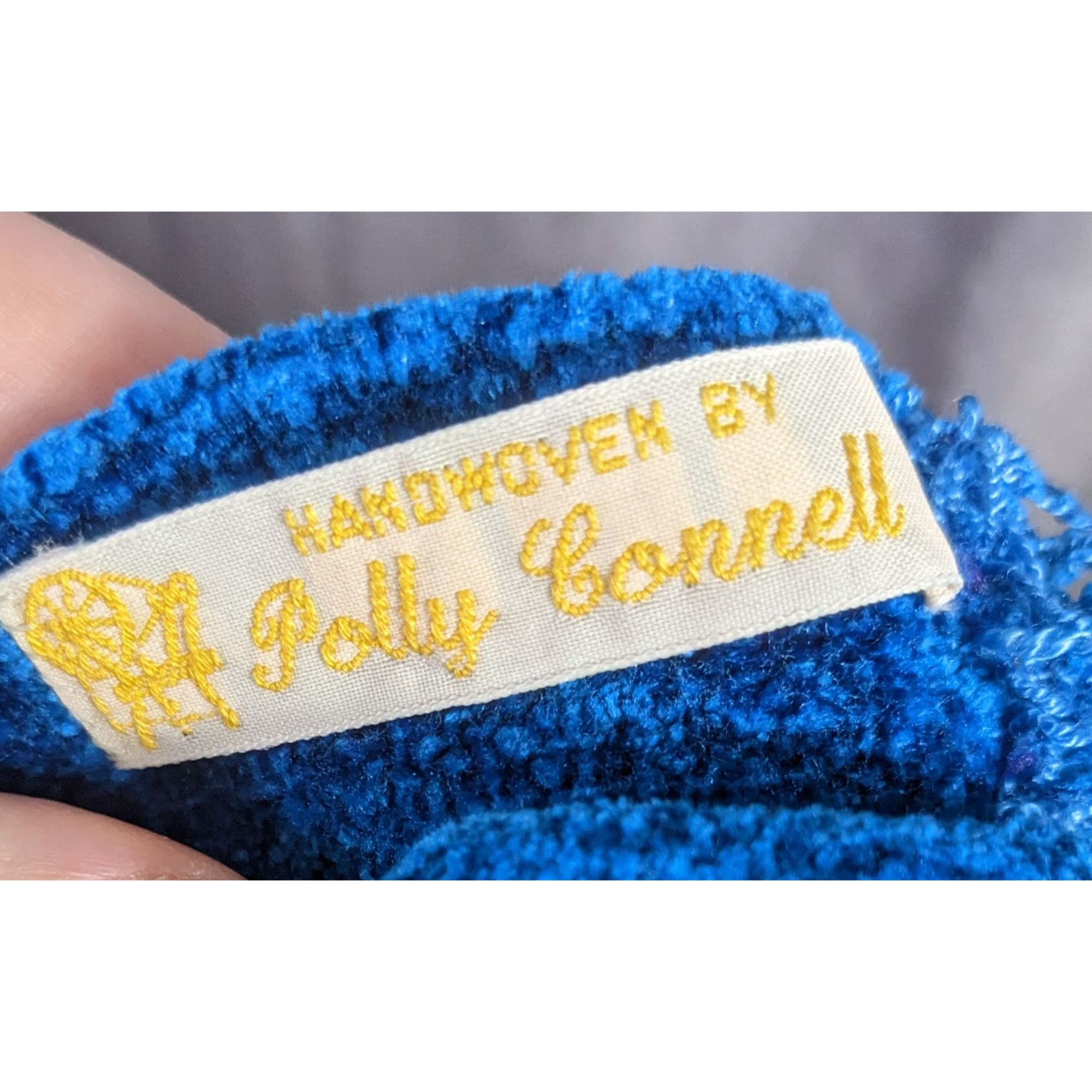 Other Cozy Ombre Handwoven By Polly Connell Blue & Purple Chenille Size ONE SIZE - 7 Thumbnail