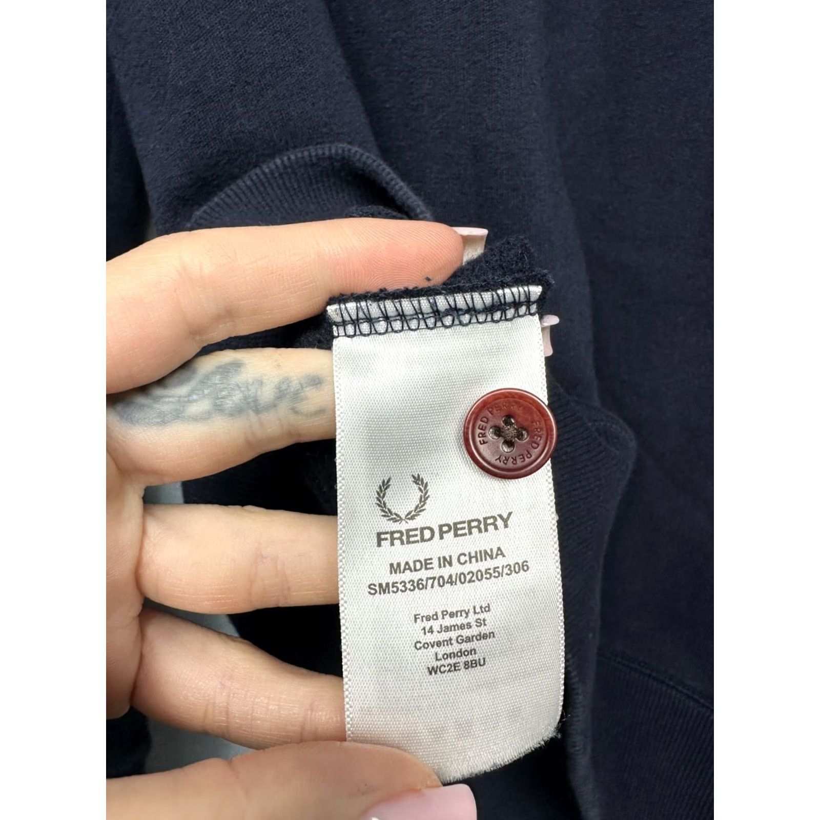 Fred Perry Fred Perry Mens Cardigan Sweater L Blue Cotton Logo Sweater Cardigan Men Size L Mens Size US L / EU 52-54 / 3 - 5 Thumbnail