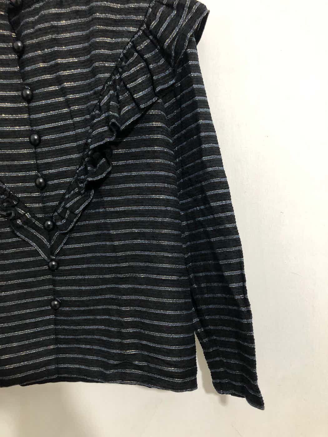 Christian Dior Monsieur Vintage Christian dior stripe long sleeve blouse Size S / US 4 / IT 40 - 4 Thumbnail