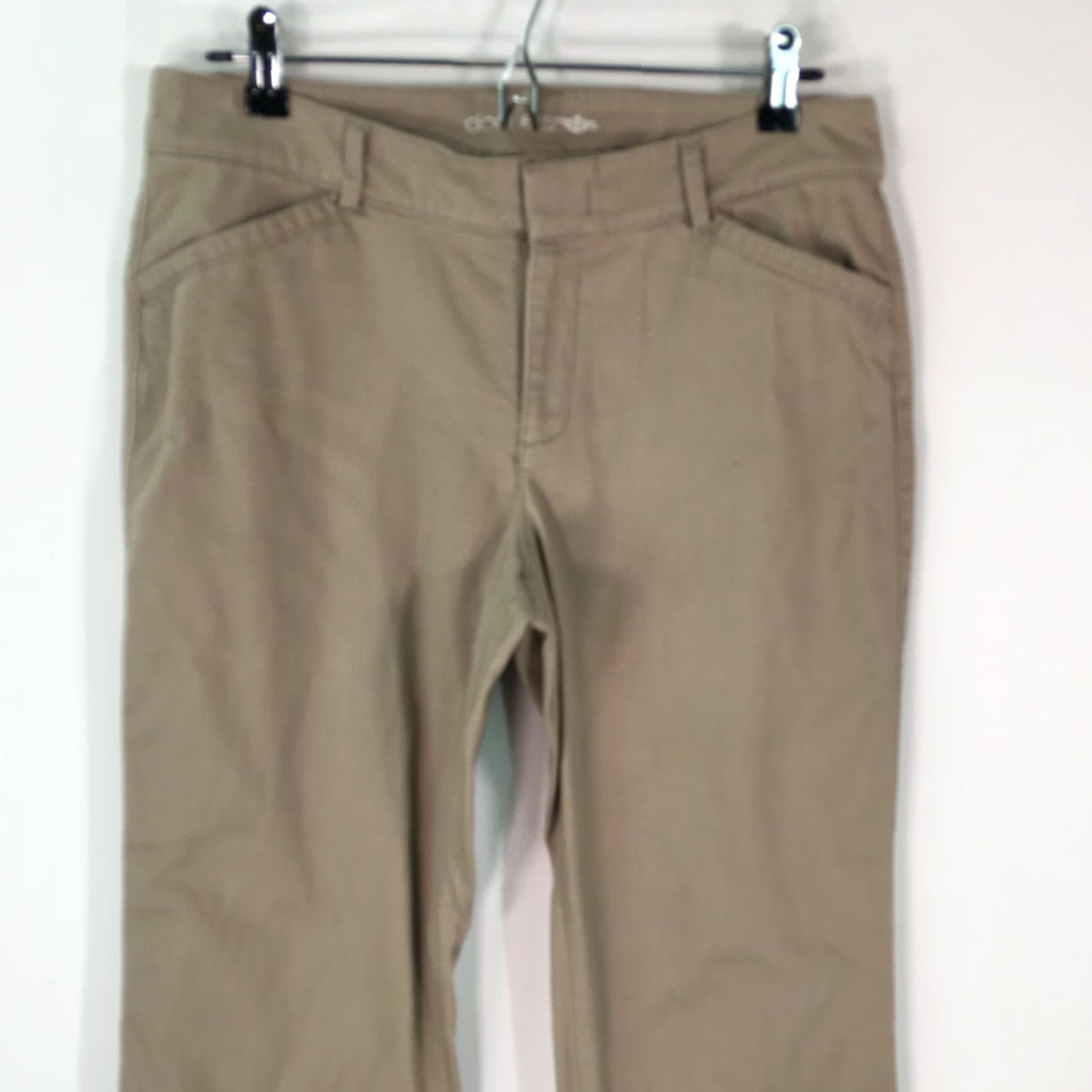 Dockers Dockers Womens Tan Dress Pants Casual Regular Straight Low Rise Size 8 Size 30" / US 8 / IT 44 - 4 Thumbnail