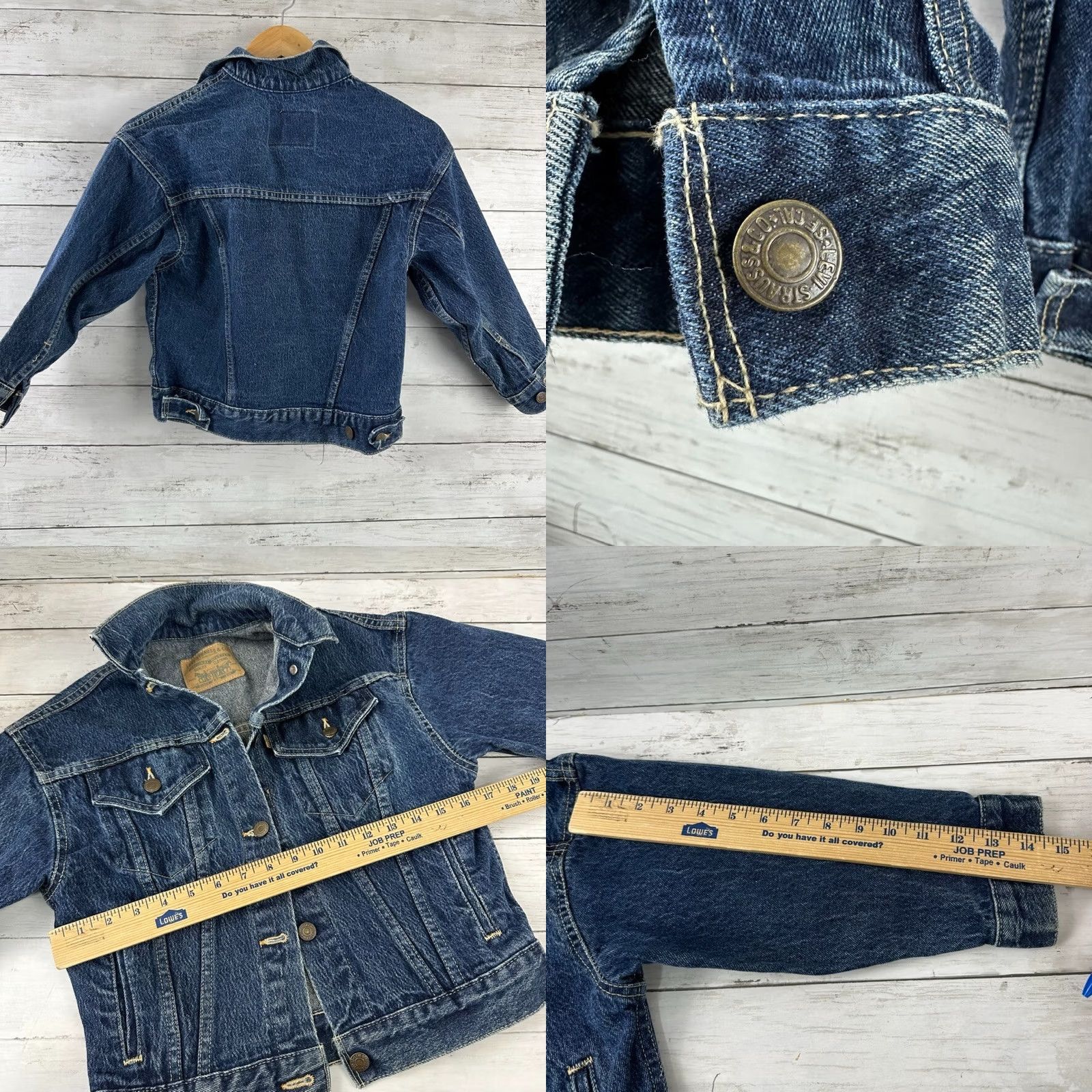 Levi's VINTAGE Levi’s denim trucker jacket Mens Small USA Blue Denim Model: Levi's Trucker Size US S / EU 44-46 / 1 - 8 Thumbnail