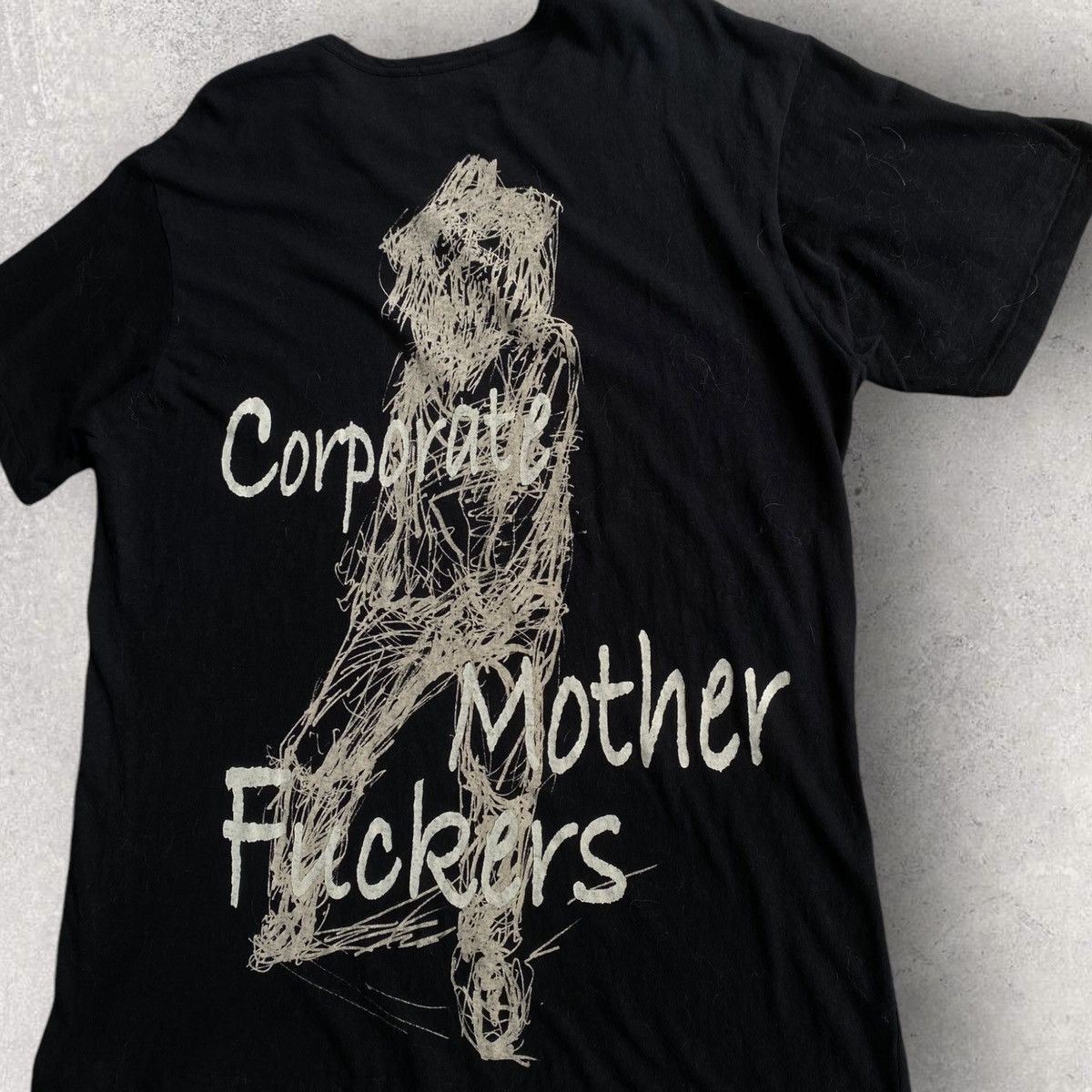 Yohji Yamamoto AW16 Corporate Mother Fuckers Tee Size US L / EU 52-54 / 3 - 2 Thumbnail