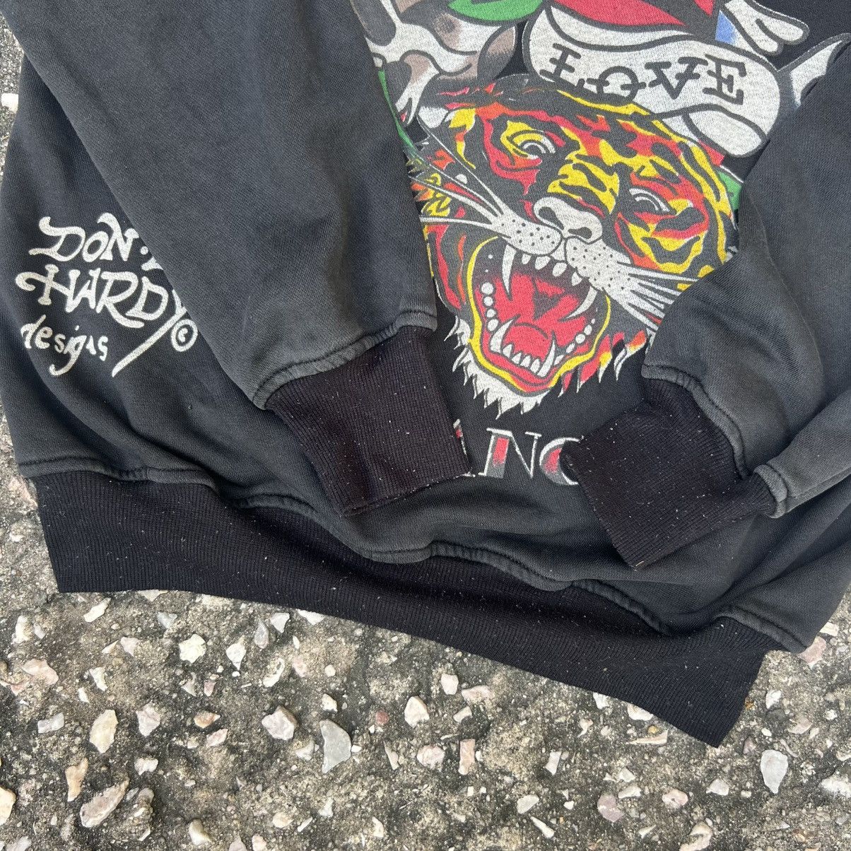 Christian Audigier × Ed Hardy × Vintage “ED HARDY” LOS ANGELES ZIP UP HOODIE Size US M / EU 48-50 / 2 - 10 Thumbnail