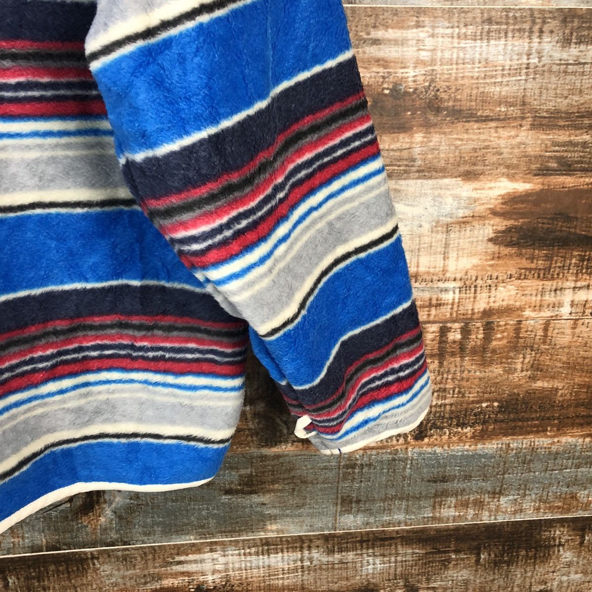 Ellesse × Homespun Knitwear Ellesse Blue fleece stripe Knitwear #A2402 Size US M / EU 48-50 / 2 - 16 Thumbnail