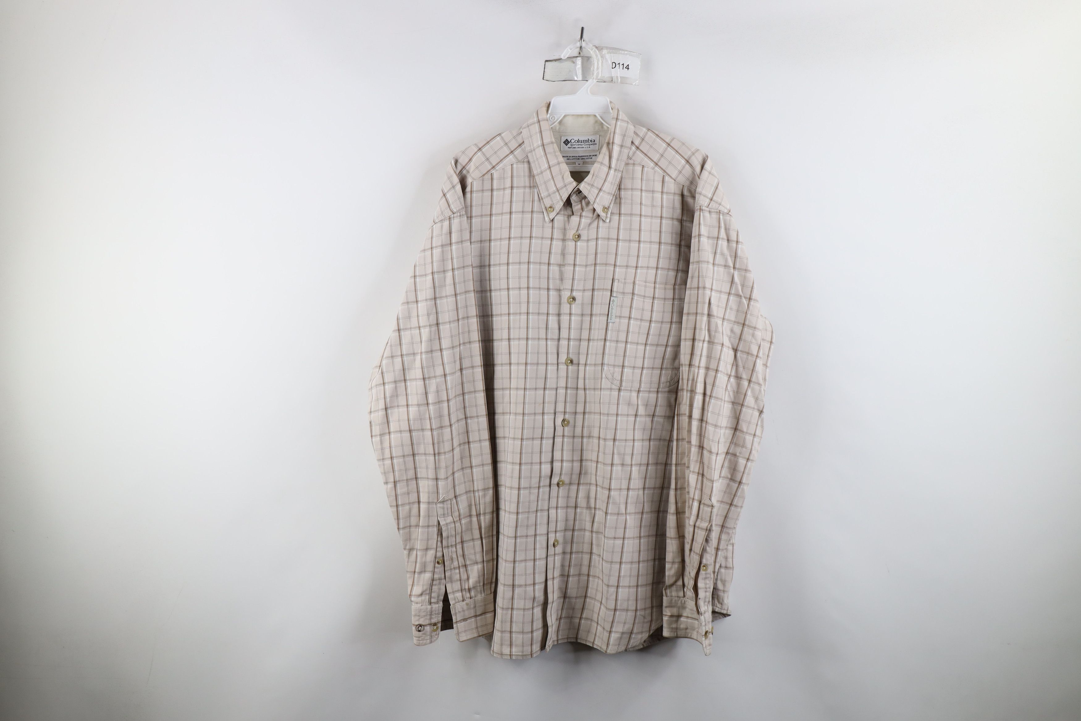 Columbia × Vintage Vintage Columbia Faded Collared Button Down Shirt Plaid Size US M / EU 48-50 / 2 - 1 Thumbnail