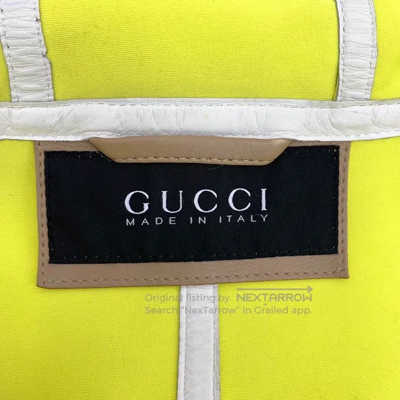 Gucci Gucci Brown hooded zipper long-sleeved leather jacket Size US M / EU 48-50 / 2 - 5 Thumbnail