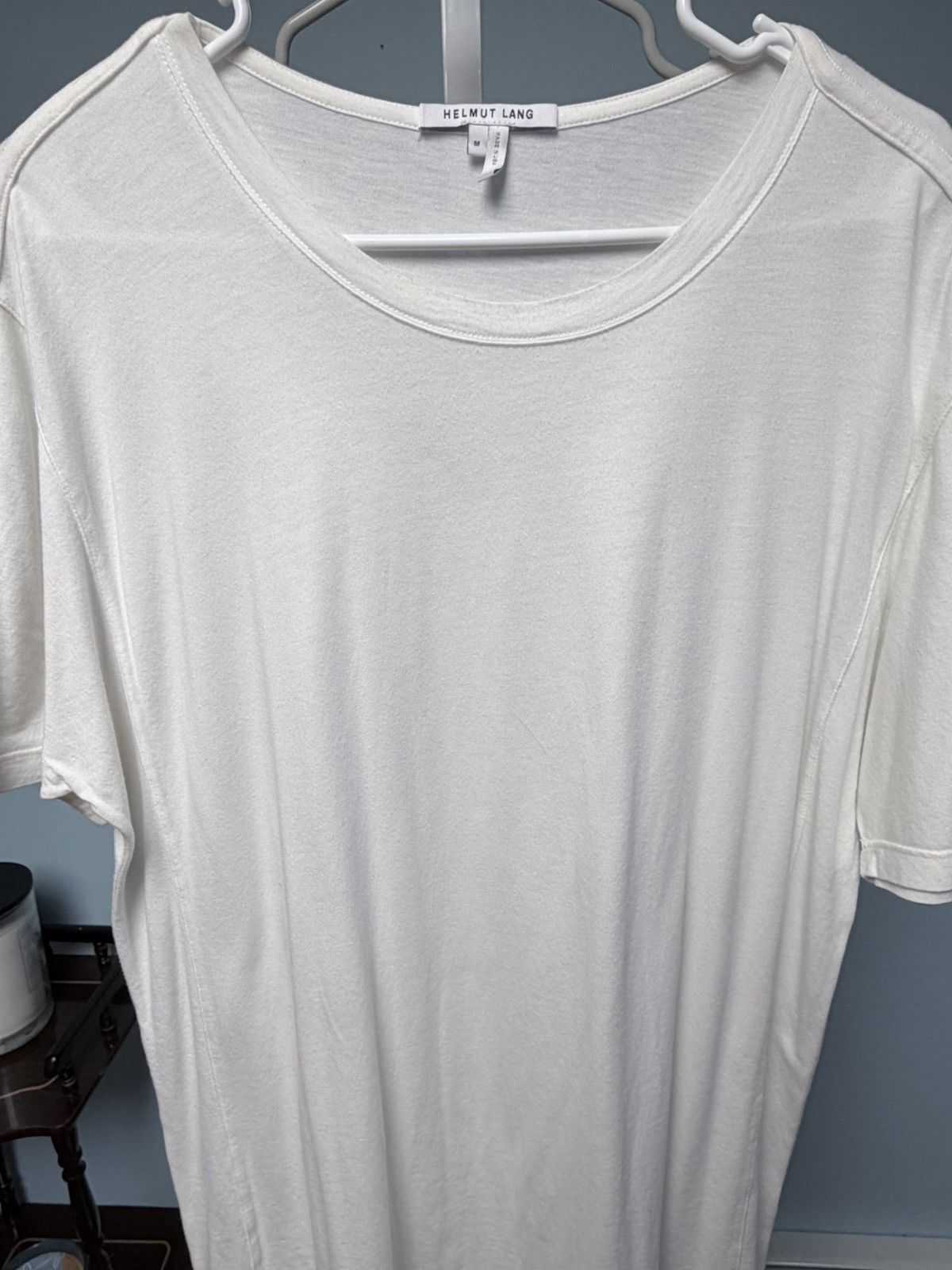Helmut Lang Helmut Lang Designer White Tee M Size US M / EU 48-50 / 2 - 1 Thumbnail