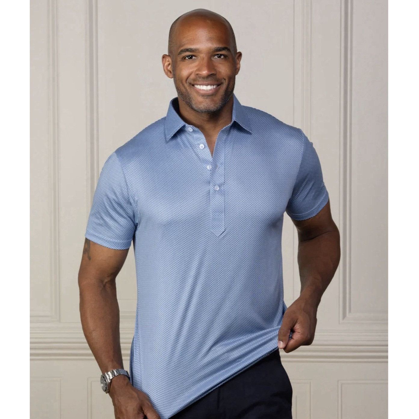 Other Collars & Co. Semi-Spread Collar Polo Shirt Blue Size Small Size US S / EU 44-46 / 1 - 10 Thumbnail