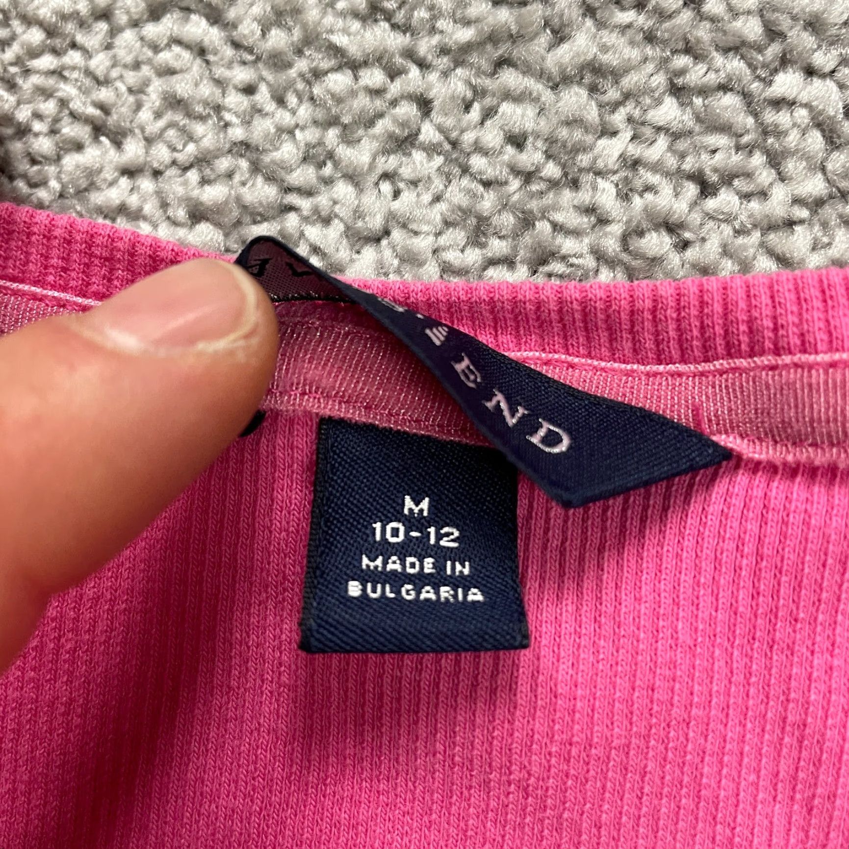 Lands' End Lands' End Women's Medium Pink Ribbed Knit Tank Top Casual Round Neck Sleeveless Size M / US 6-8 / IT 42-44 - 6 Thumbnail