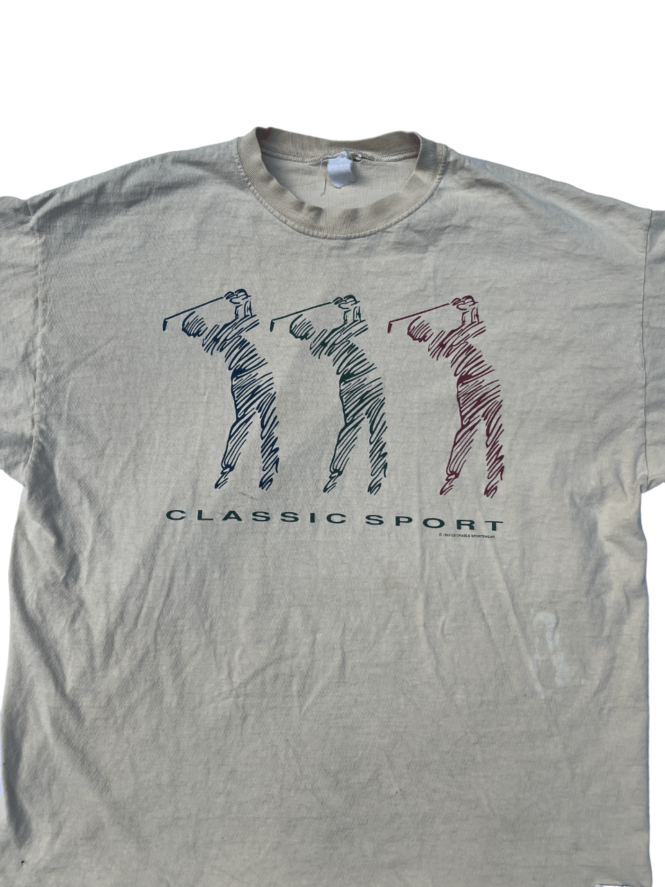 Vintage Vintage Distressed 90s Golf Single Stitch Tee Size US XXL / EU 58 / 5 - 7 Thumbnail