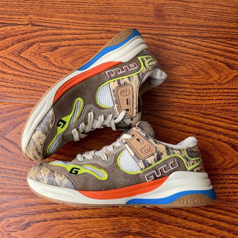 Gucci Gucci Ultrapace Brown Low-top Casual Sneakers Size US 5 / IT 35 - 8 Thumbnail