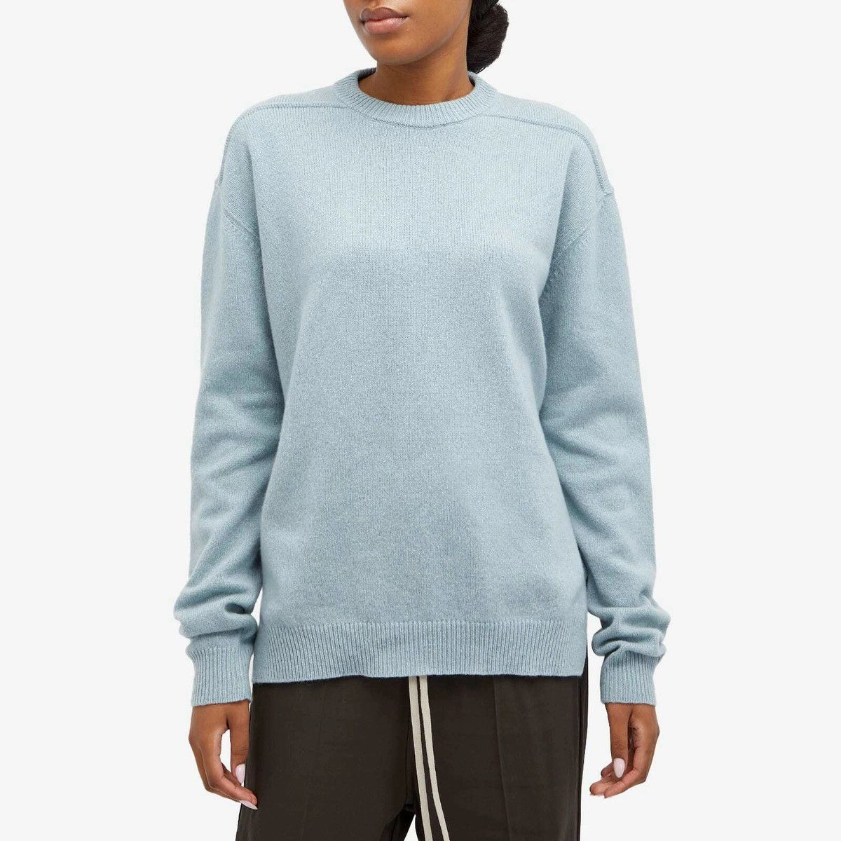 Rick Owens o1y0126 Crewneck Sweater in Sky Blue Size S / US 4 / IT 40 - 3 Thumbnail
