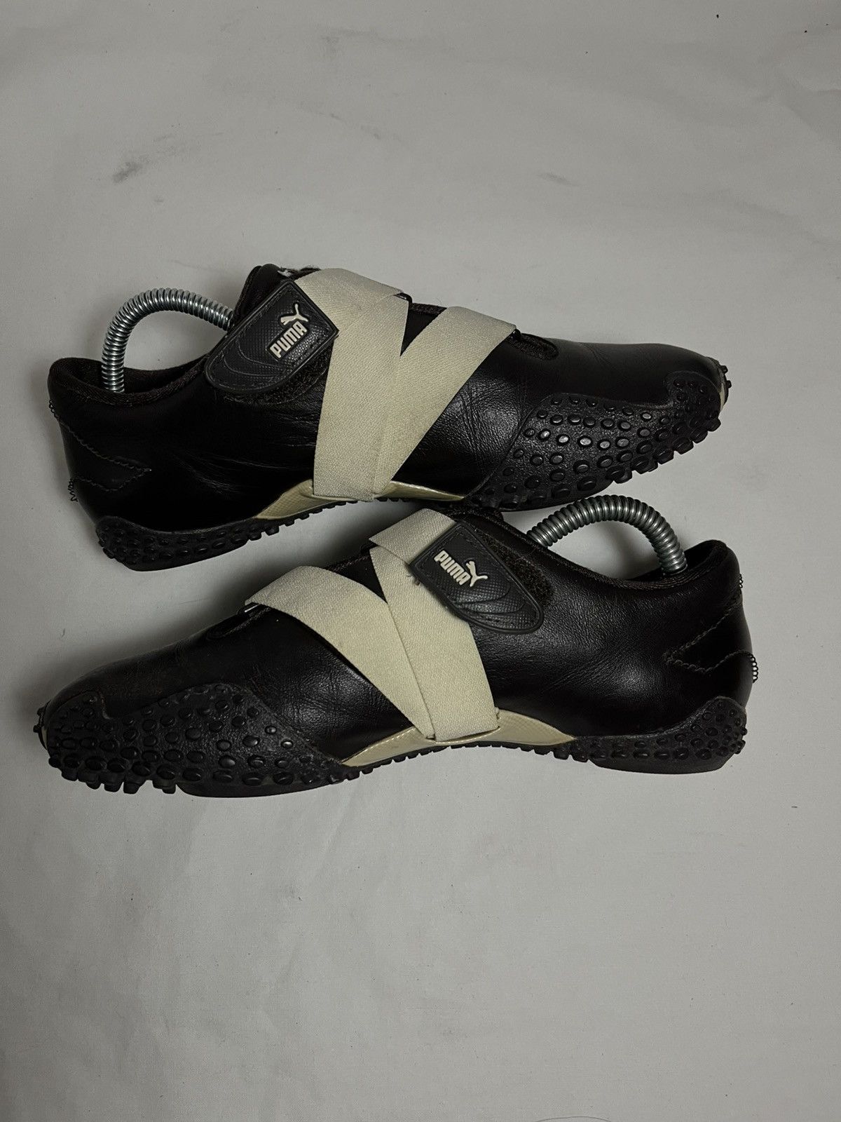 Puma × Vintage Vintage 2000s Leather Puma Mostro Y2k Metal/Blue Sneakers Size US 4.5 / IT 34.5 - 3 Thumbnail
