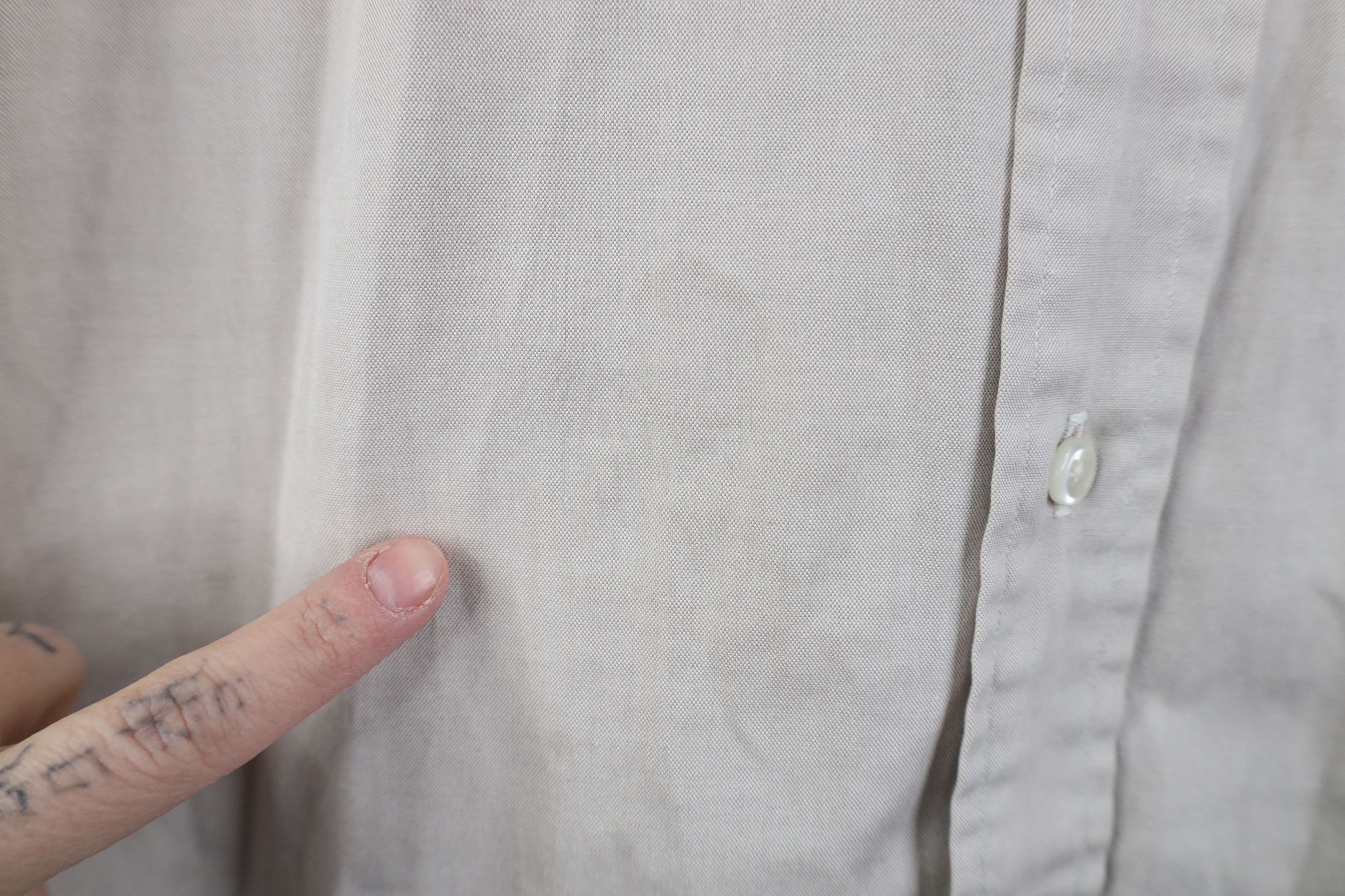 Lands' End Vintage 90s Lands End Oxford Collared Button Down Shirt Gray Size US M / EU 48-50 / 2 - 4 Thumbnail