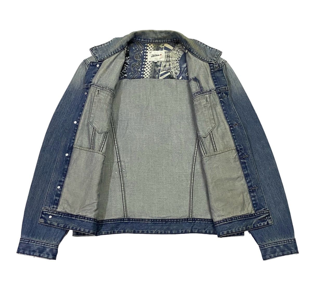 Jean Paul Gaultier Jean Paul Glaultier Distressed Denim Jacket Size US XL / EU 56 / 4 - 25 Thumbnail