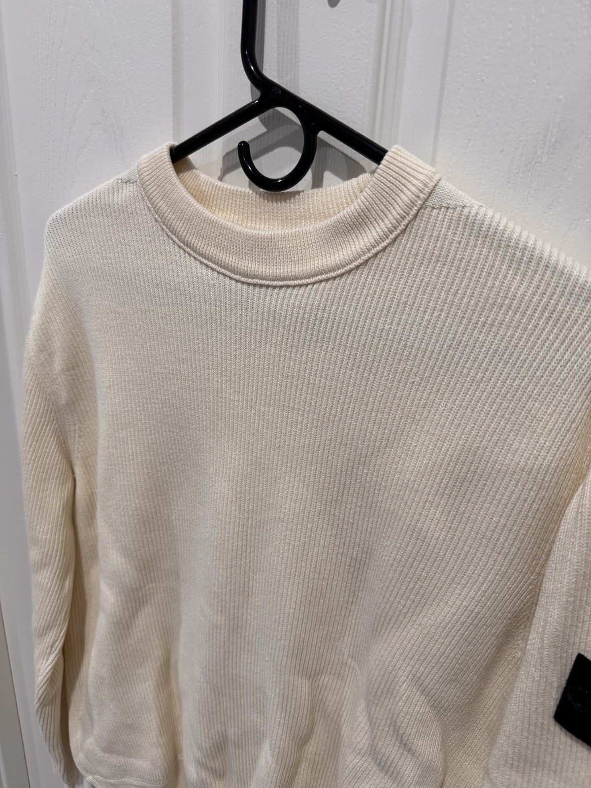 Stone Island Stone Island Mens Creme Knit Sweater Size M (fits TTS) Size US M / EU 48-50 / 2 - 4 Thumbnail
